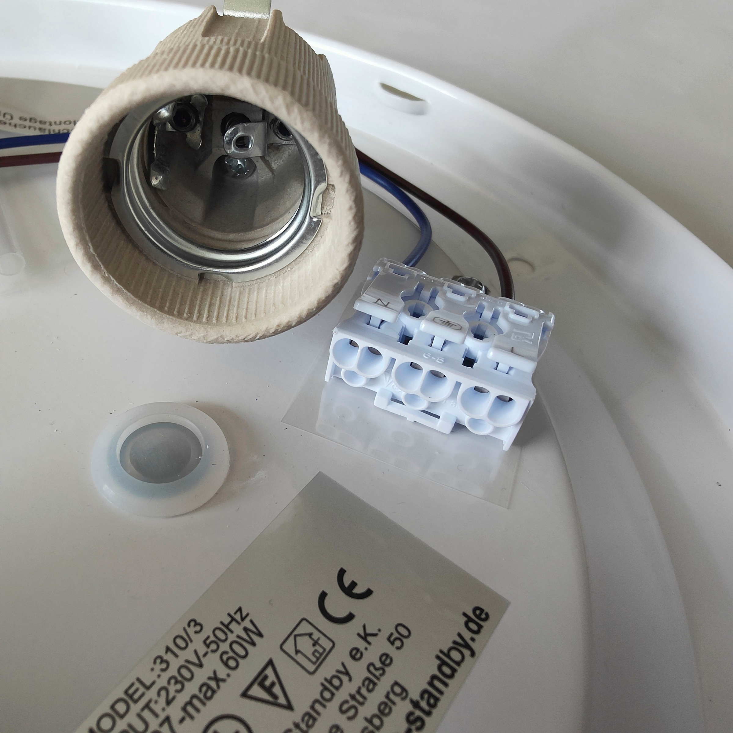 NIERMANN Deckenleuchte "Nurglasleuchte Opal matt, HF Sensor", weiß, 2, Ø 35cm, 1 Stk., Leuchten, Deckenleuchte 2