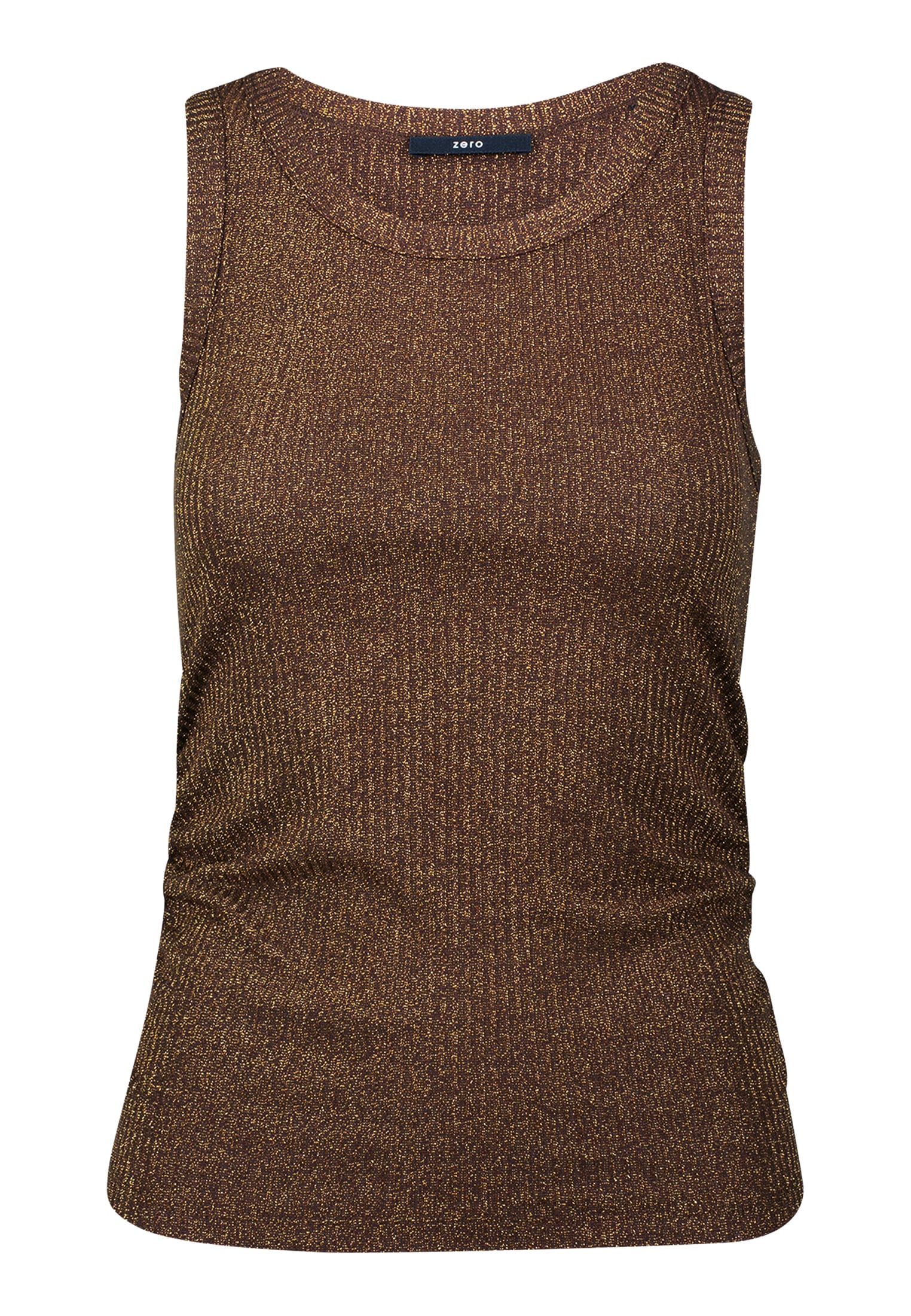 Zero Tanktop »zero Top mit Glitzer«, drapiert /gerafft