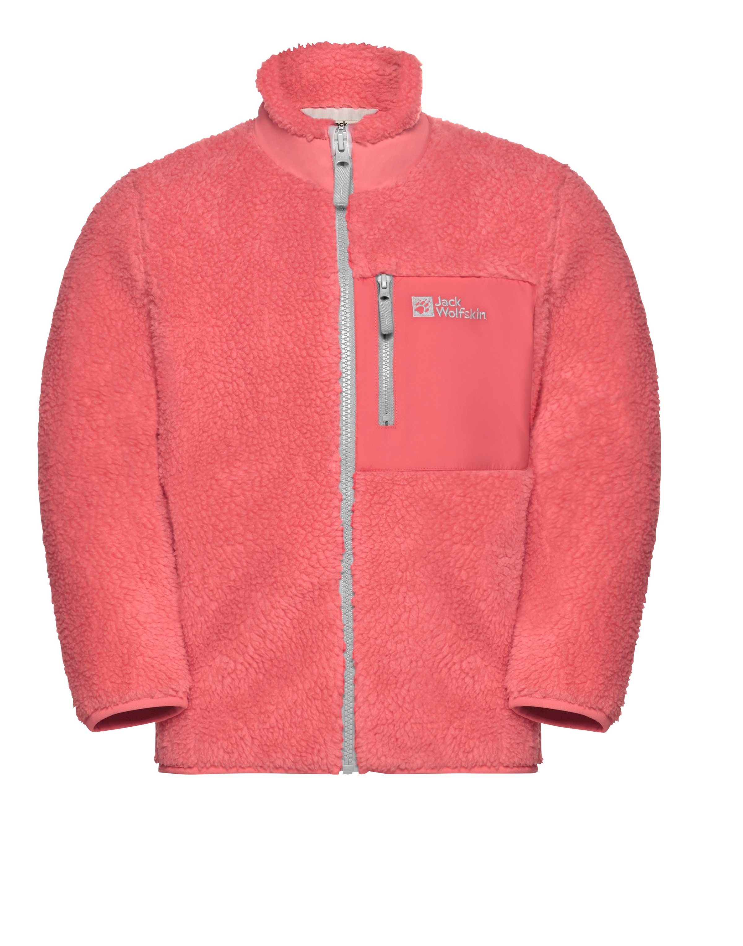 Jack Wolfskin Fleecejacke "ICE CURL JACKET K" mit Eingrifftaschen und Brusttaschen, atmungsaktiv, winddicht