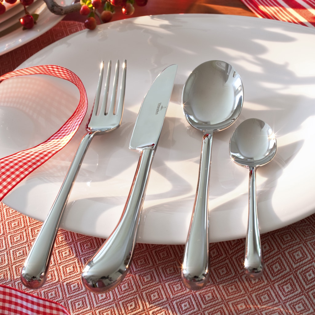 Villeroy & Boch Tafelmesser »Tafelmesser Udine 238 mm 6er Set silber« Spülmaschinenfest