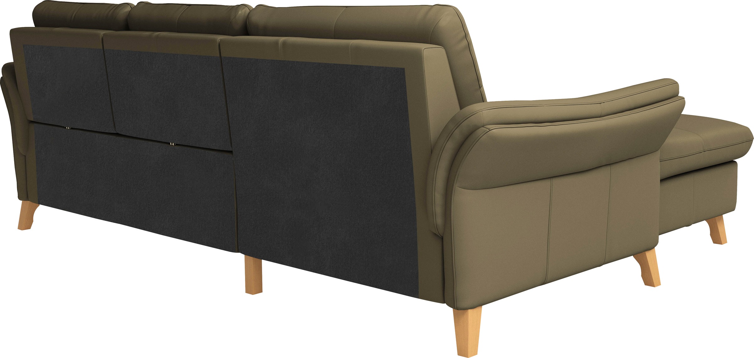 sit&more Ecksofa »Göteborg«, Sitztiefenverstellung und Federkern, wahlweise mit Bettfunktion