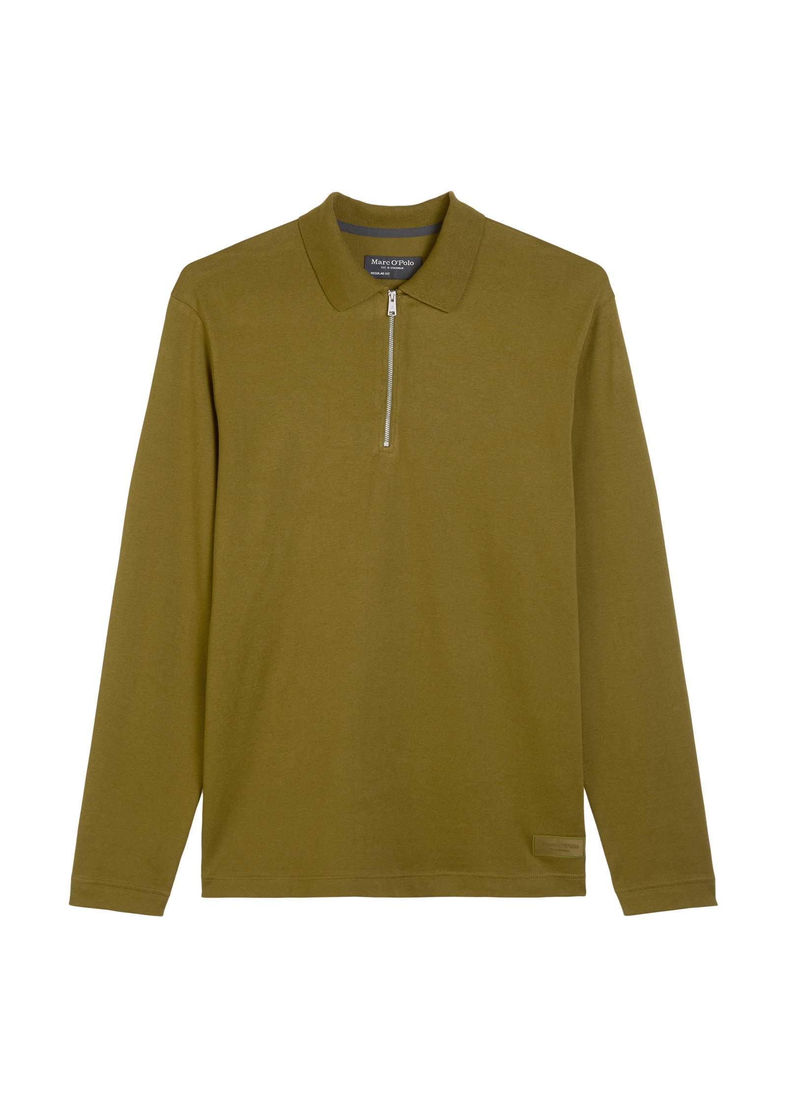 Marc O'Polo Langarmshirt »mit Flachstrickkragen«