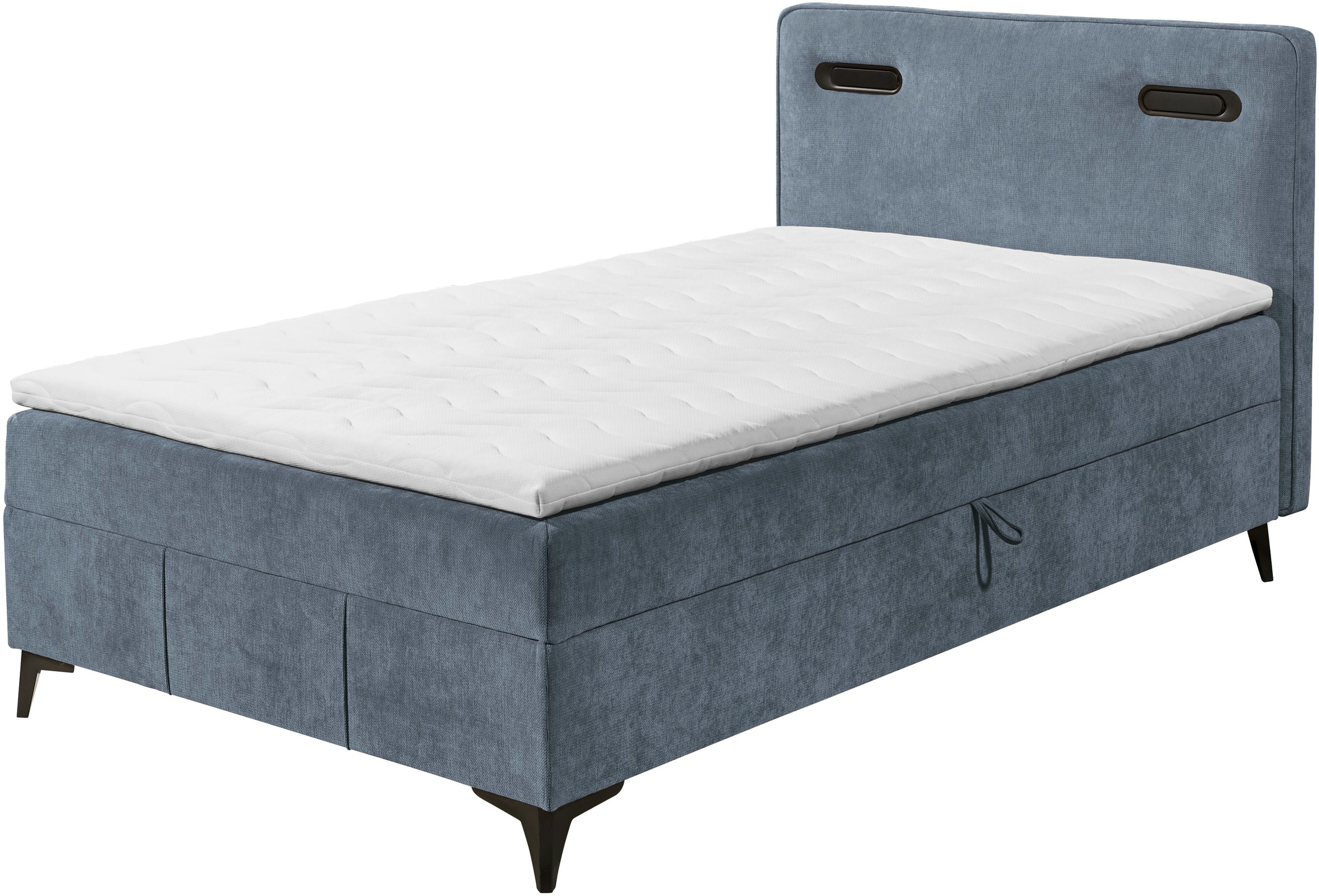 ED EXCITING DESIGN Boxbett »Altea 120x200 mit LED und Bettkasten« inkl. 4 cm Topper, H3, Bettkasten und LED-Beleuchtung