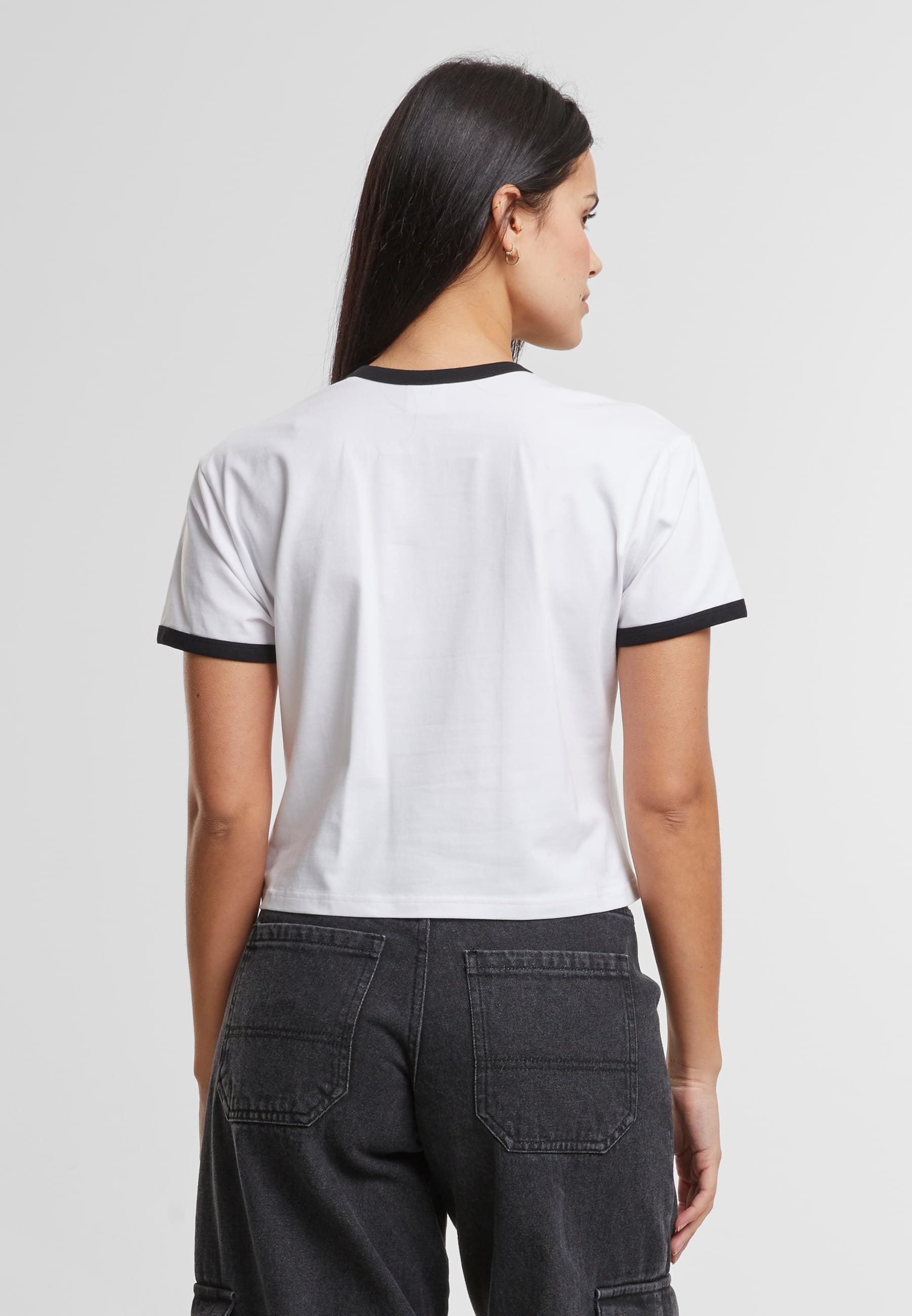 URBAN CLASSICS T-Shirt »Urban Classics Ladies Contrast Retro T-Shirt«, (1 tlg.)