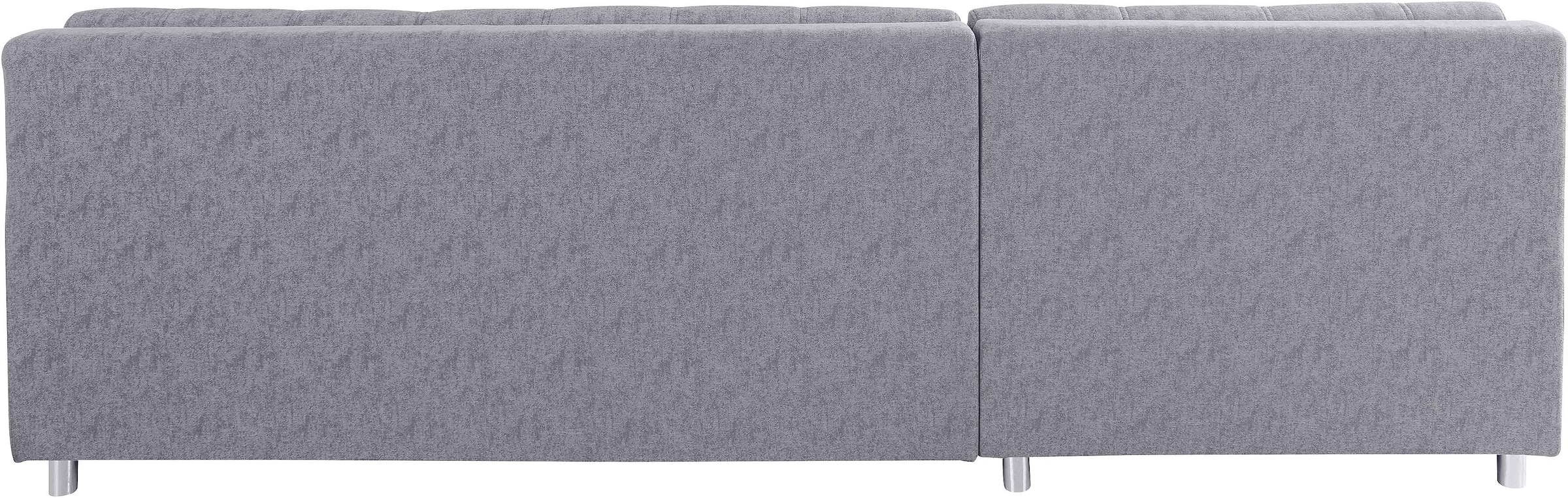 DOMO collection Ecksofa »Aversa, moderne Steppung im Sitz und Rücken, geschwungene Armlehnen,«, L-Form, wahlweise mit Bettfunktion