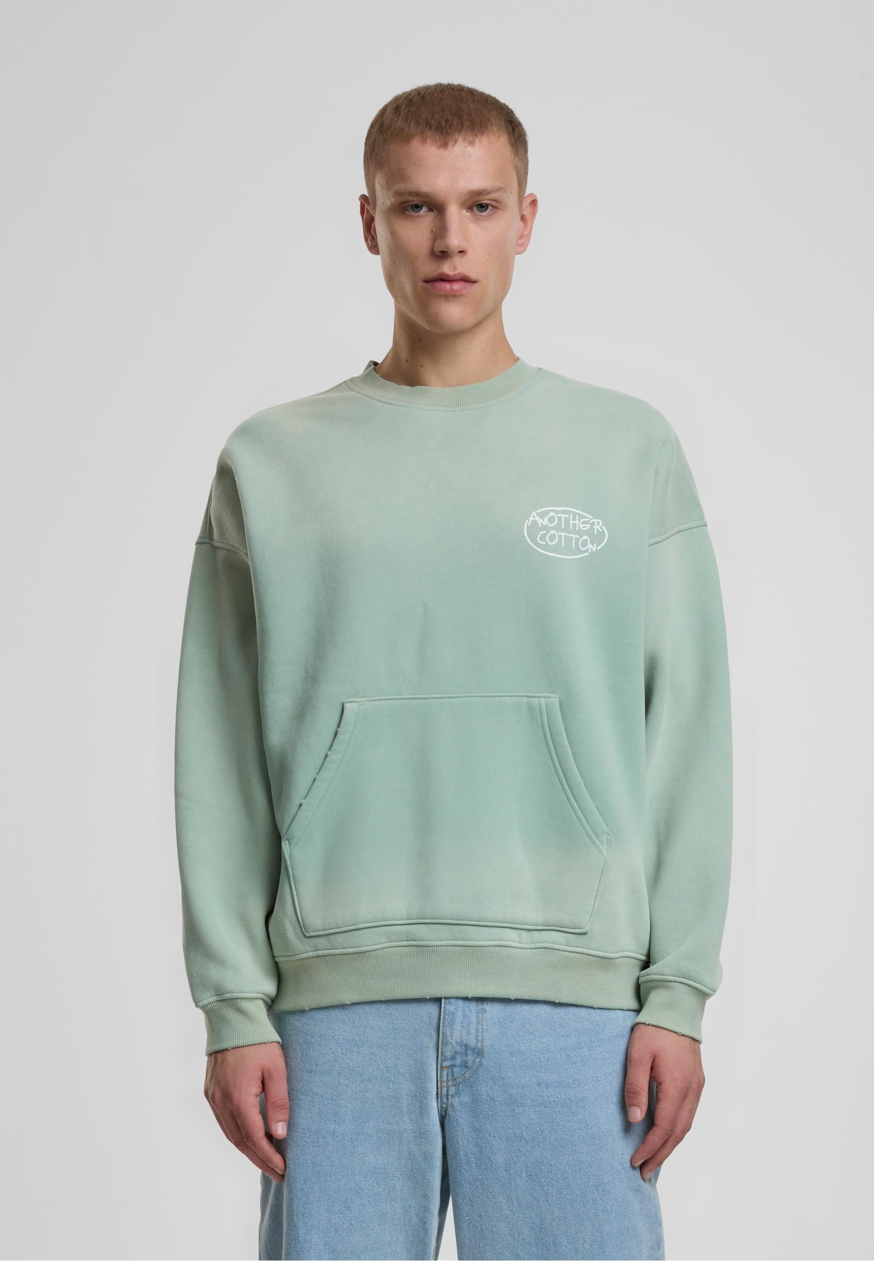 Another Cotton Lab Rundhalspullover »Another Cotton Lab Matcha Mornings Oversized Sweatshirt«, (1 tlg.)