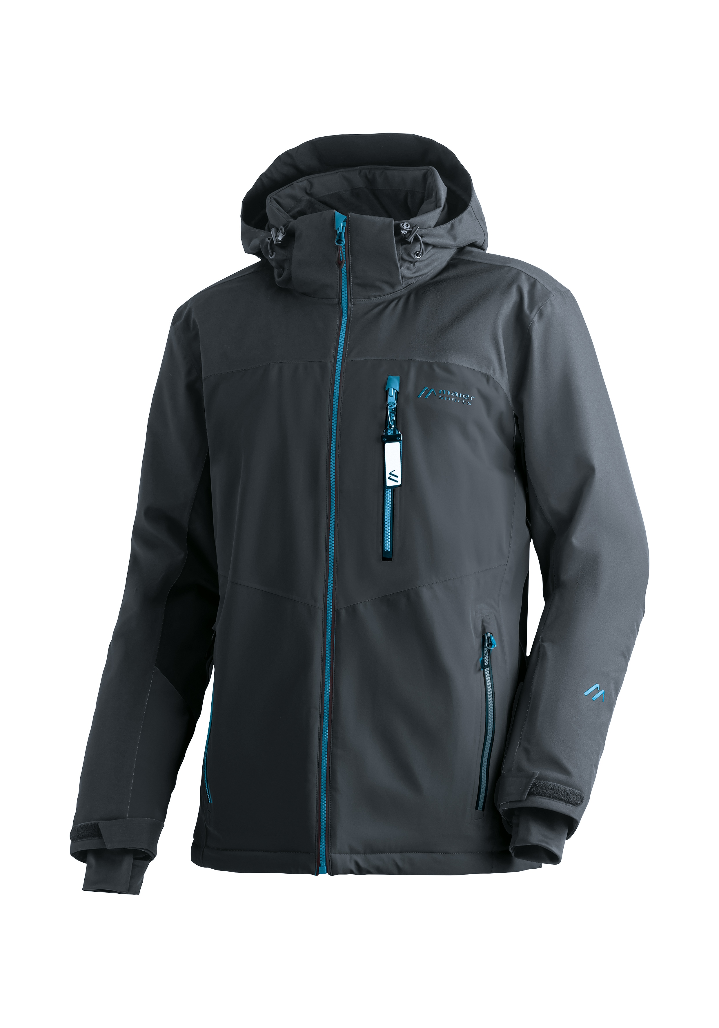 Maier Sports Skijacke "Oravice" Herren Winterjacke mit RV-Taschen und Kapuze, wasserdicht
