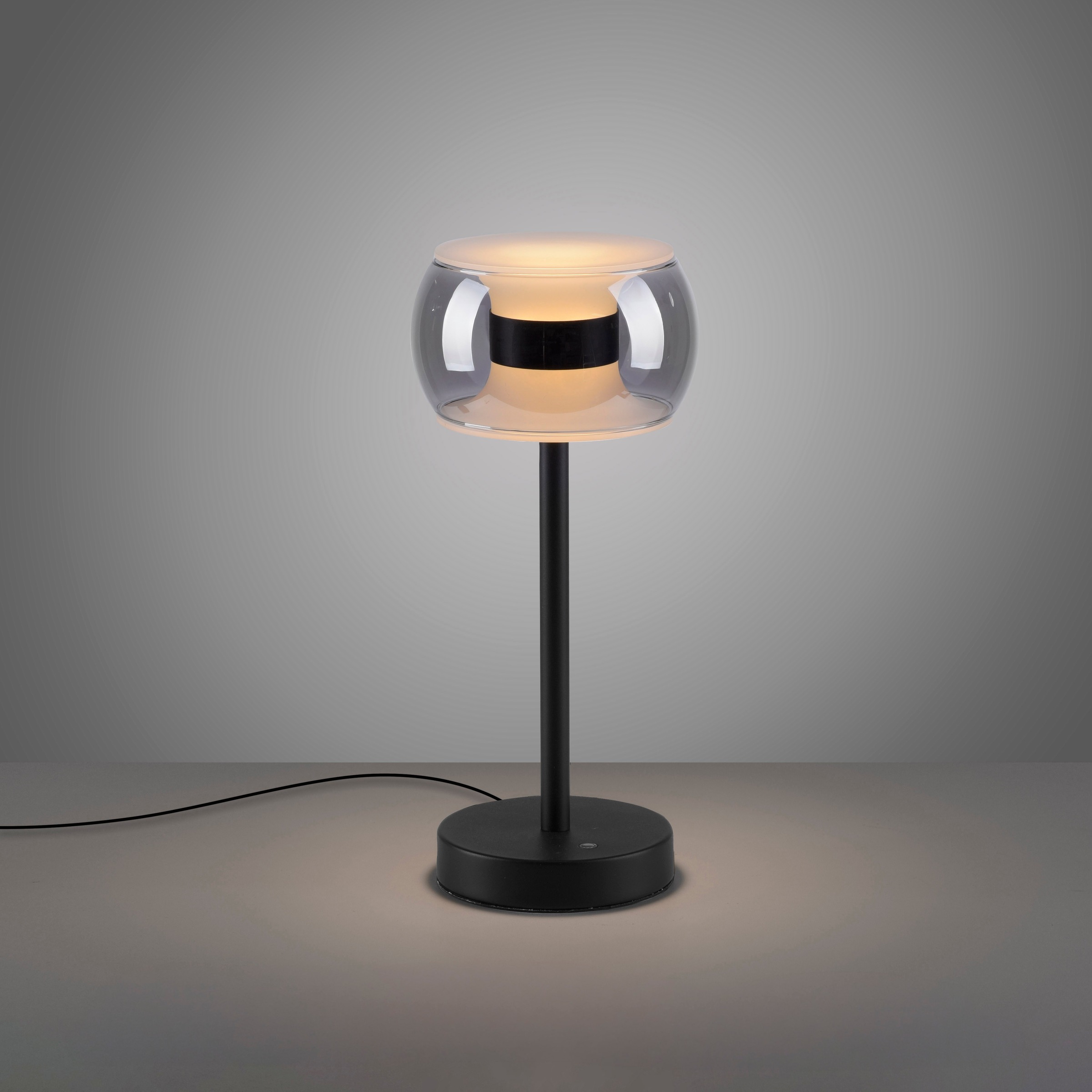Paul Neuhaus LED Tischleuchte »FUMEA« LED-Board 1 Stk. warmweiß - kaltweiß CCT(2200-5000K), dimmbar über Touchdimmer, Smokey-Glas, Memoryfunktion