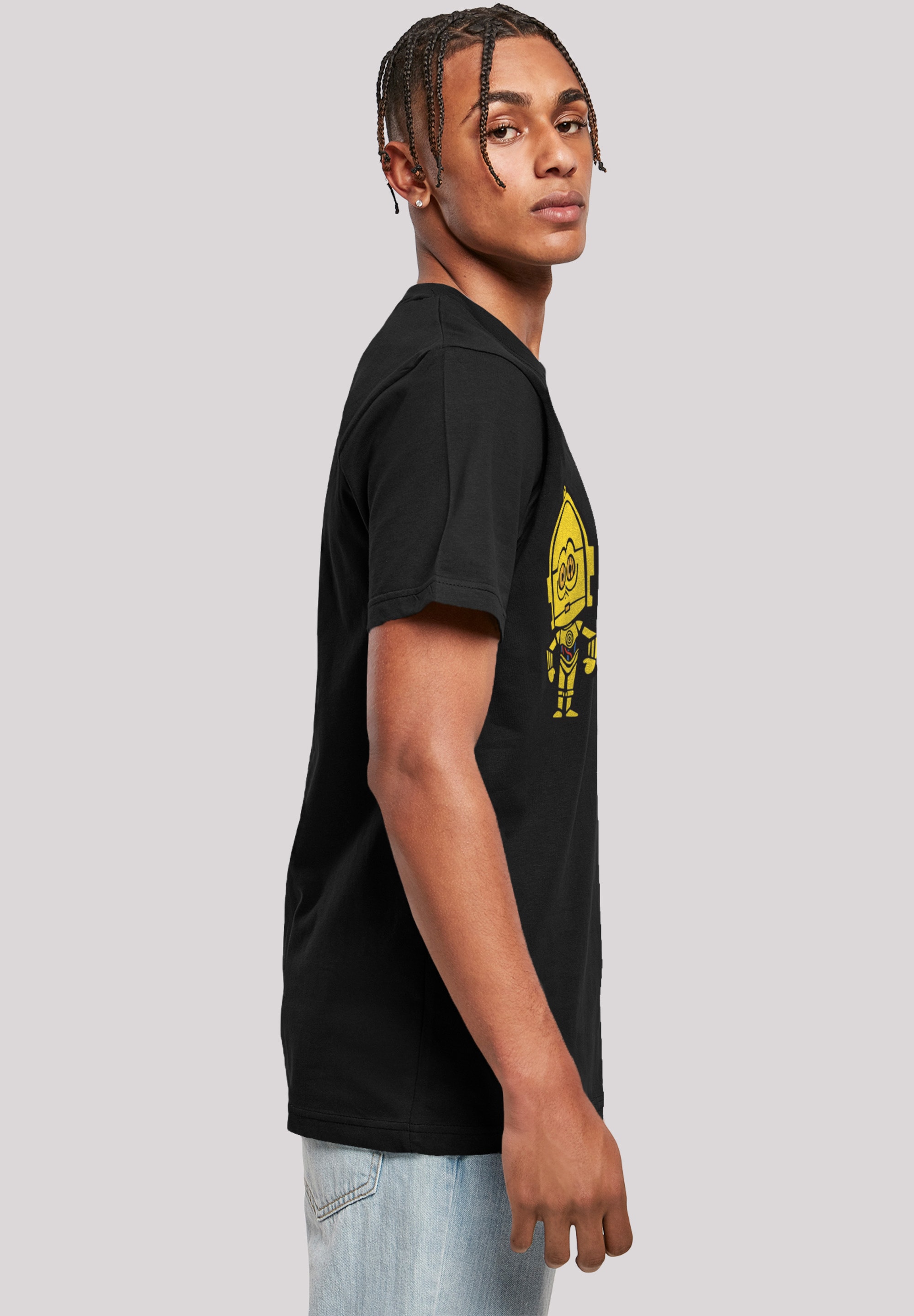 F4NT4STIC T-Shirt »Star Wars Resistance Droids Chest Print«, Herren,Premium Merch,Regular-Fit,Basic,Bedruckt