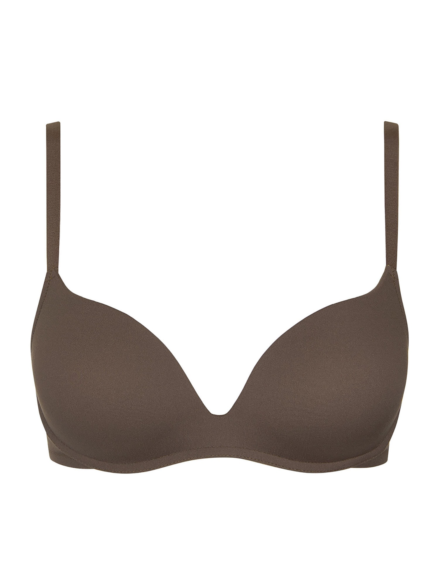 LISCA Damen Push-up-BH "Push up BH ohne Bügel Maya", Gr. 80, braun, Obermaterial: 67% Polyamid PA. 33% Elasthan EL., BHs