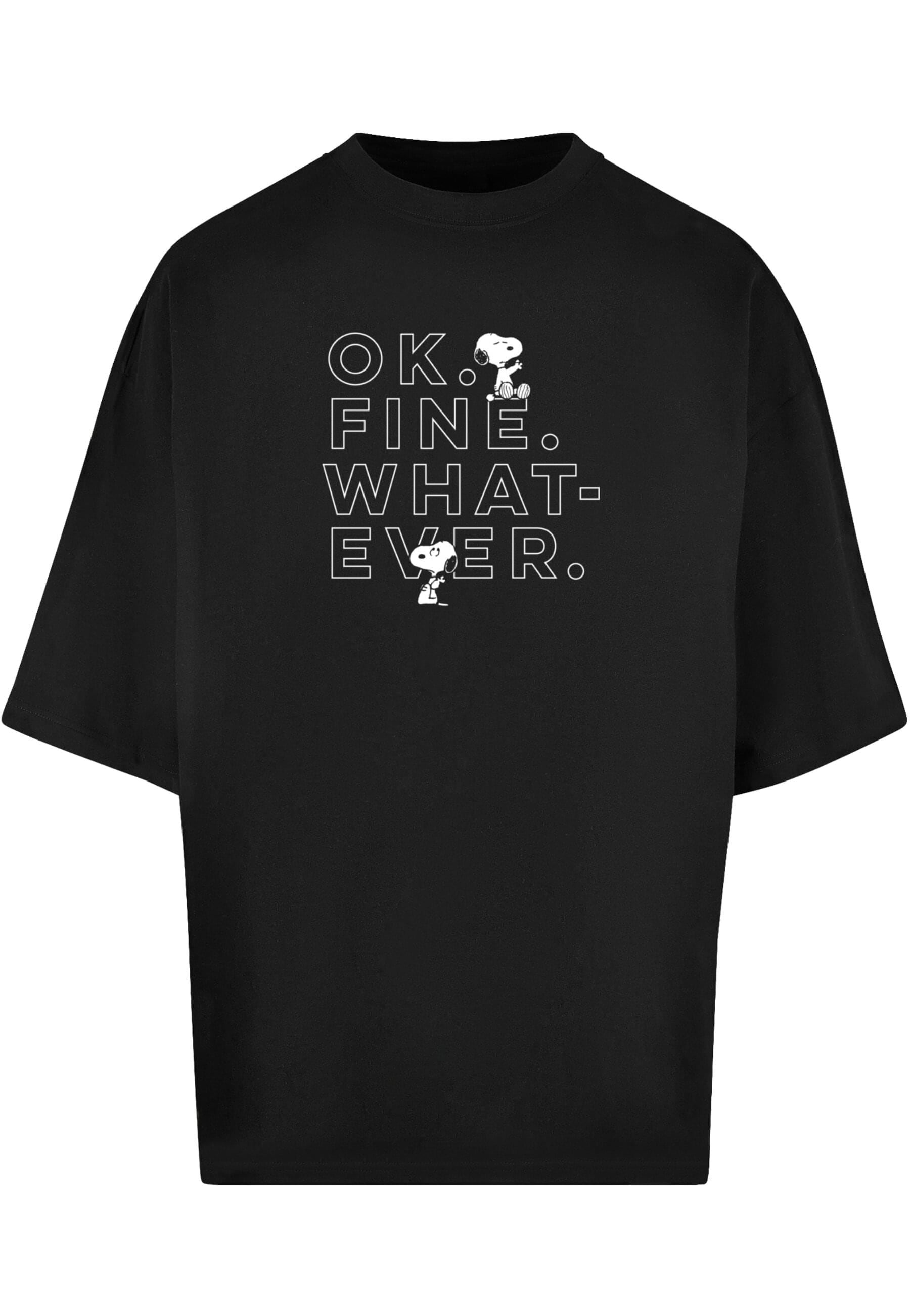 T-Shirt »Merchcode Herren Peanuts - Ok Fine Whatever Huge Tee«, (1 tlg.)