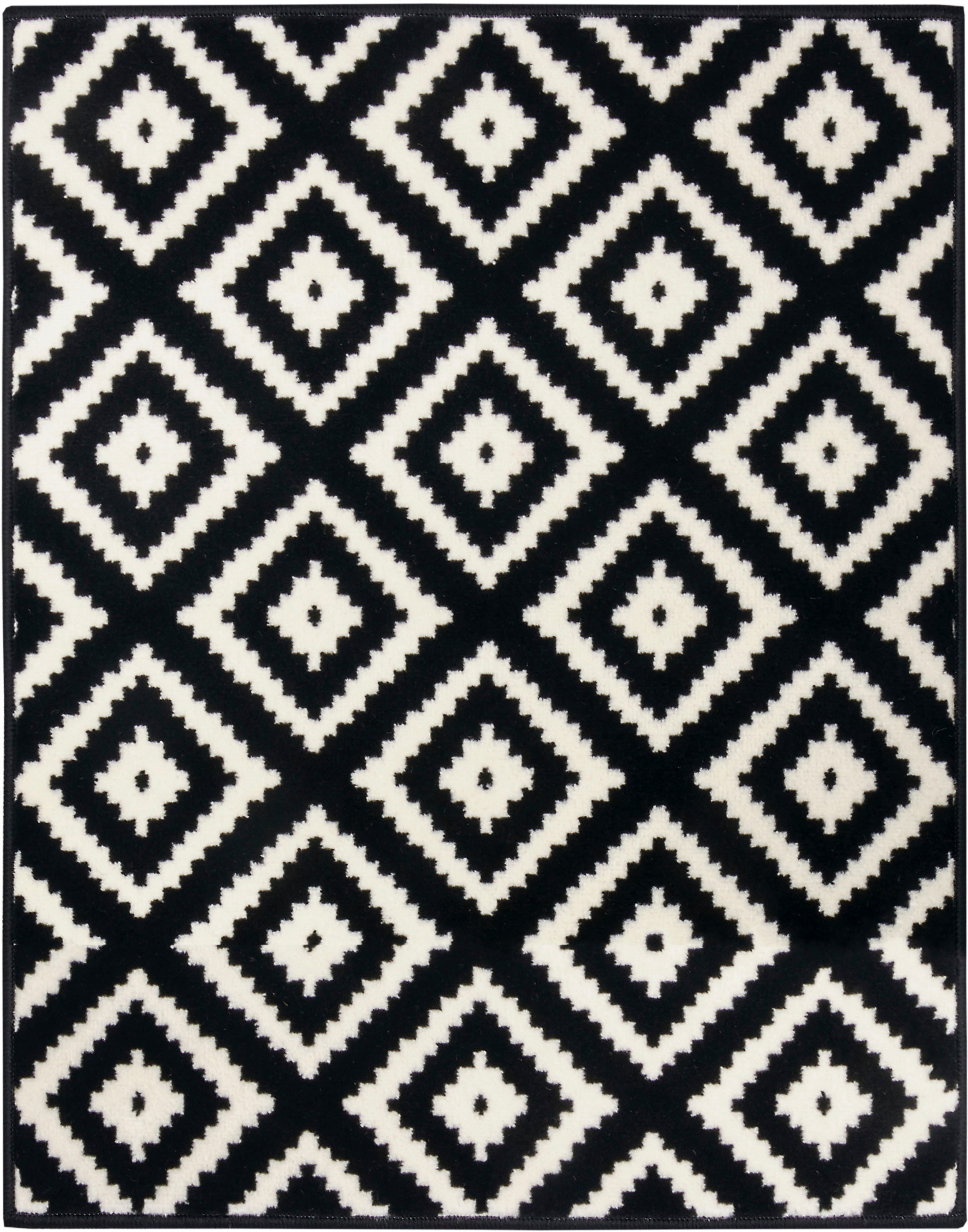 HANSE Home Teppich »Raute«, rechteckig, 9 mm Höhe, Läufer, Kurzflor, Skandi, Raute, Wohnzimmer, Schlafzimmer, Flur