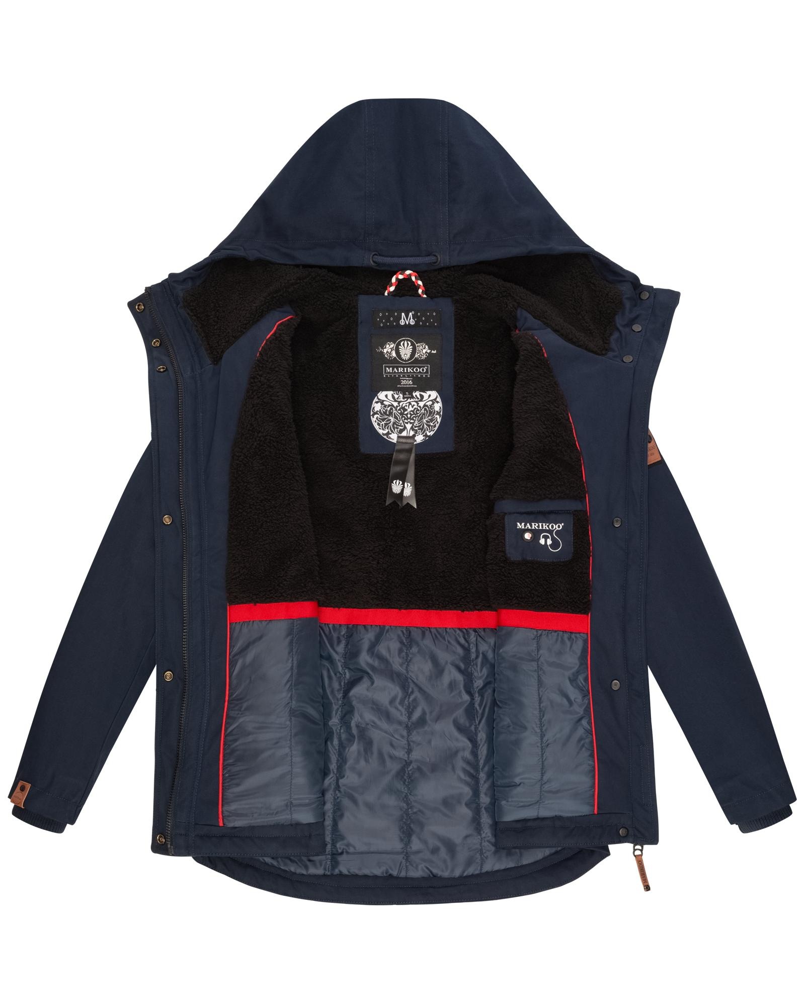 Marikoo Winterjacke »Bikoo«, mit Kapuze, sportliche Damen Outdoor Baumwolljacke mit Kapuze