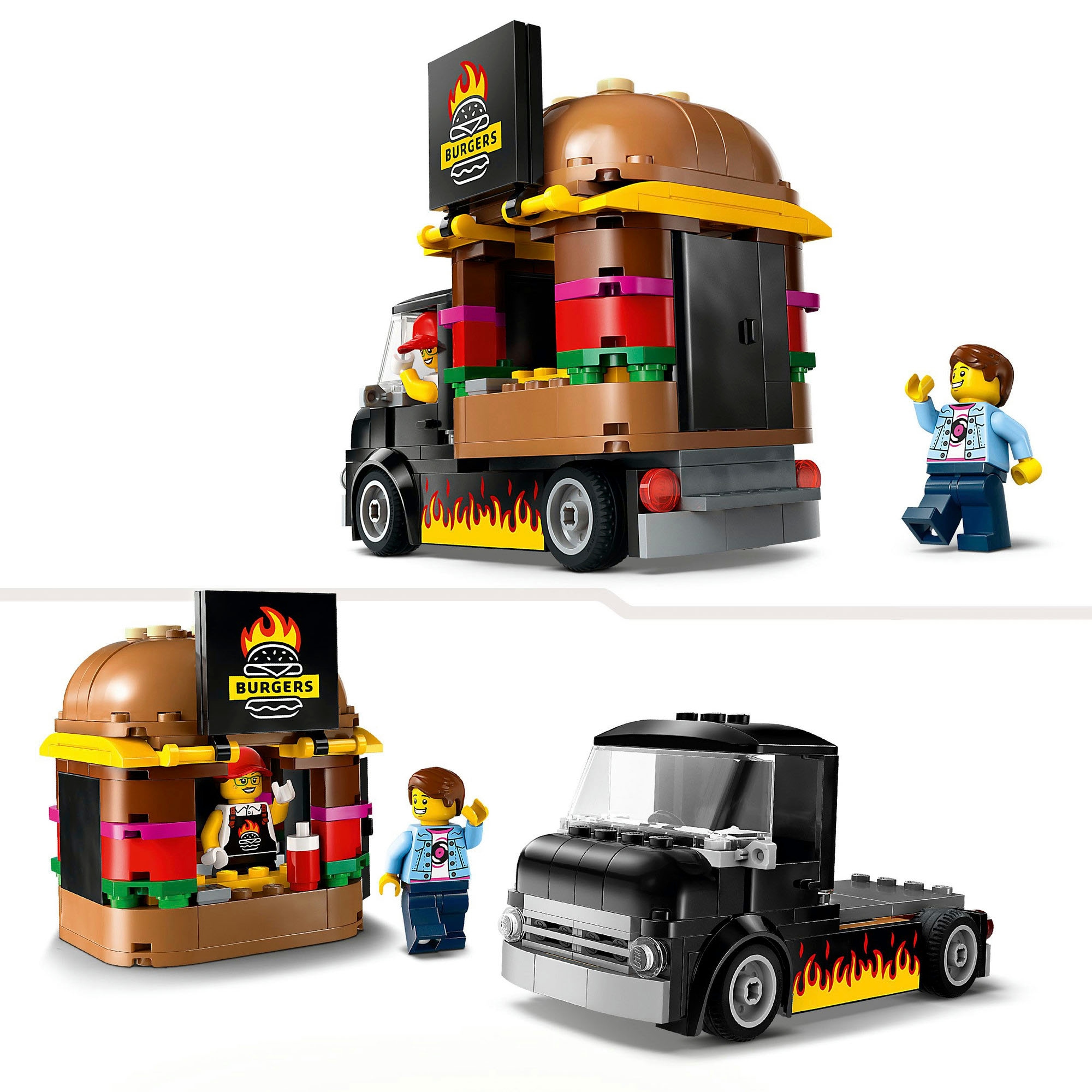 LEGO® Konstruktionsspielsteine »Burger-Truck (60404), LEGO City«, (194 St.), Made in Europe