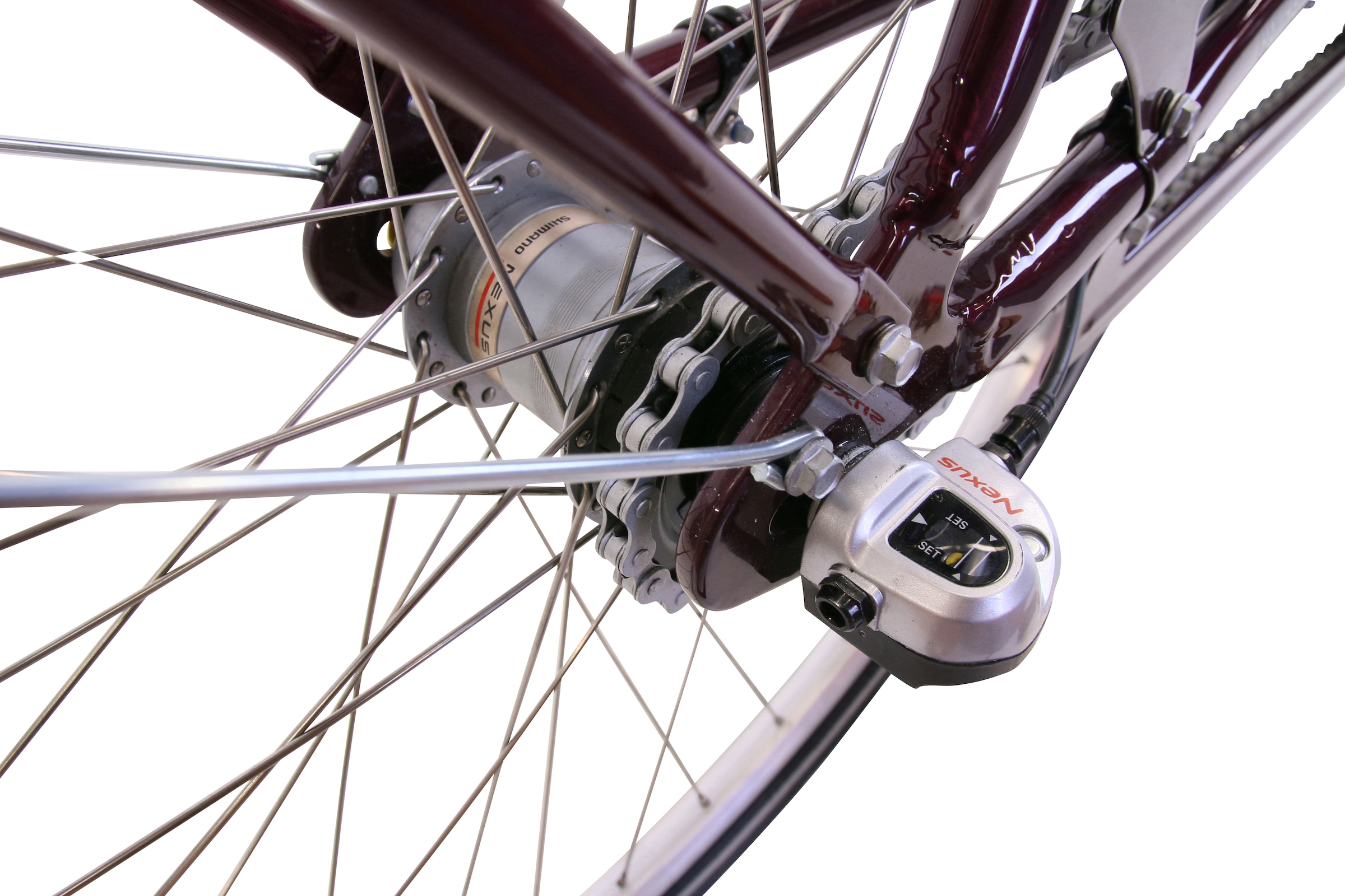 HAWK Bikes Cityrad »HAWK City Classic Joy Bordeaux«, 3 Gang, Shimano, Nexus Schaltwerk, für Damen und Herren