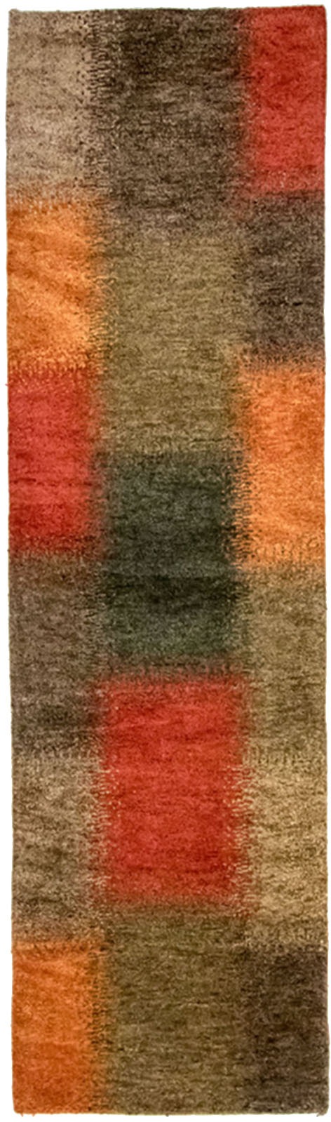 morgenland Wollteppich »Gabbeh Teppich - Indus - Arias - läufer«, rechteckig, 18 mm Höhe, handgeknüpft
