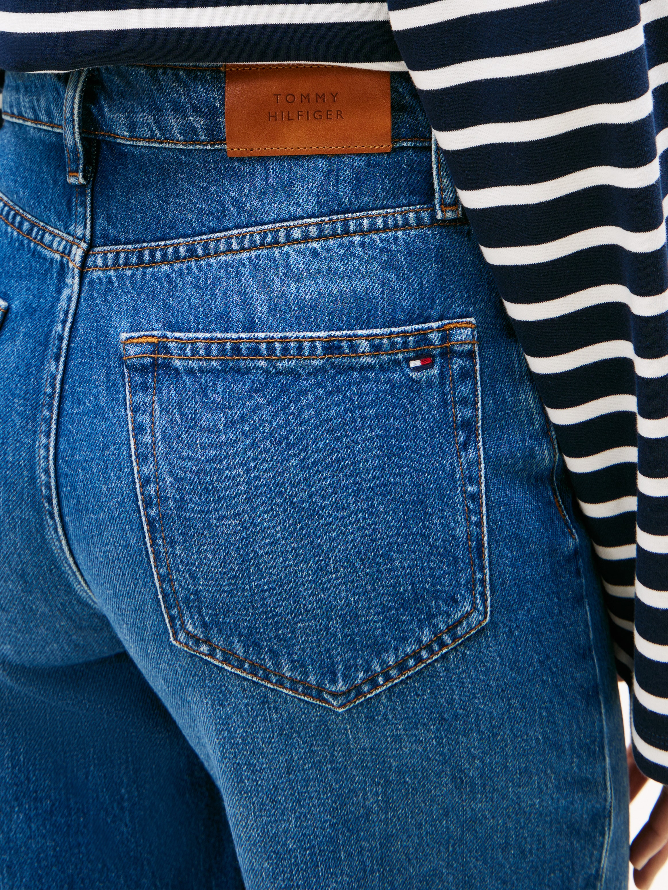 Tommy Hilfiger High-waist-Jeans "DNM FLO WIDE LEG HW" günstig online kaufen
