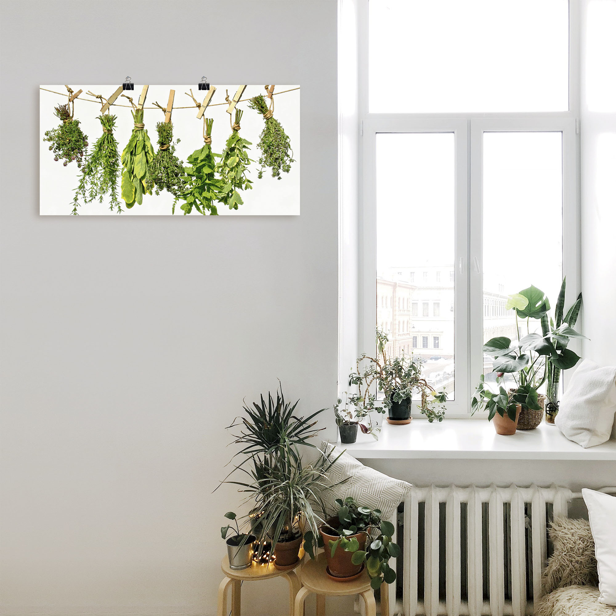 Thumbnail - Artland Wandbild "Kräuter", Pflanzen, (1 St.), als Alubild, Outdoorbild, Leinwandbild, Poster, Wandaufkleber