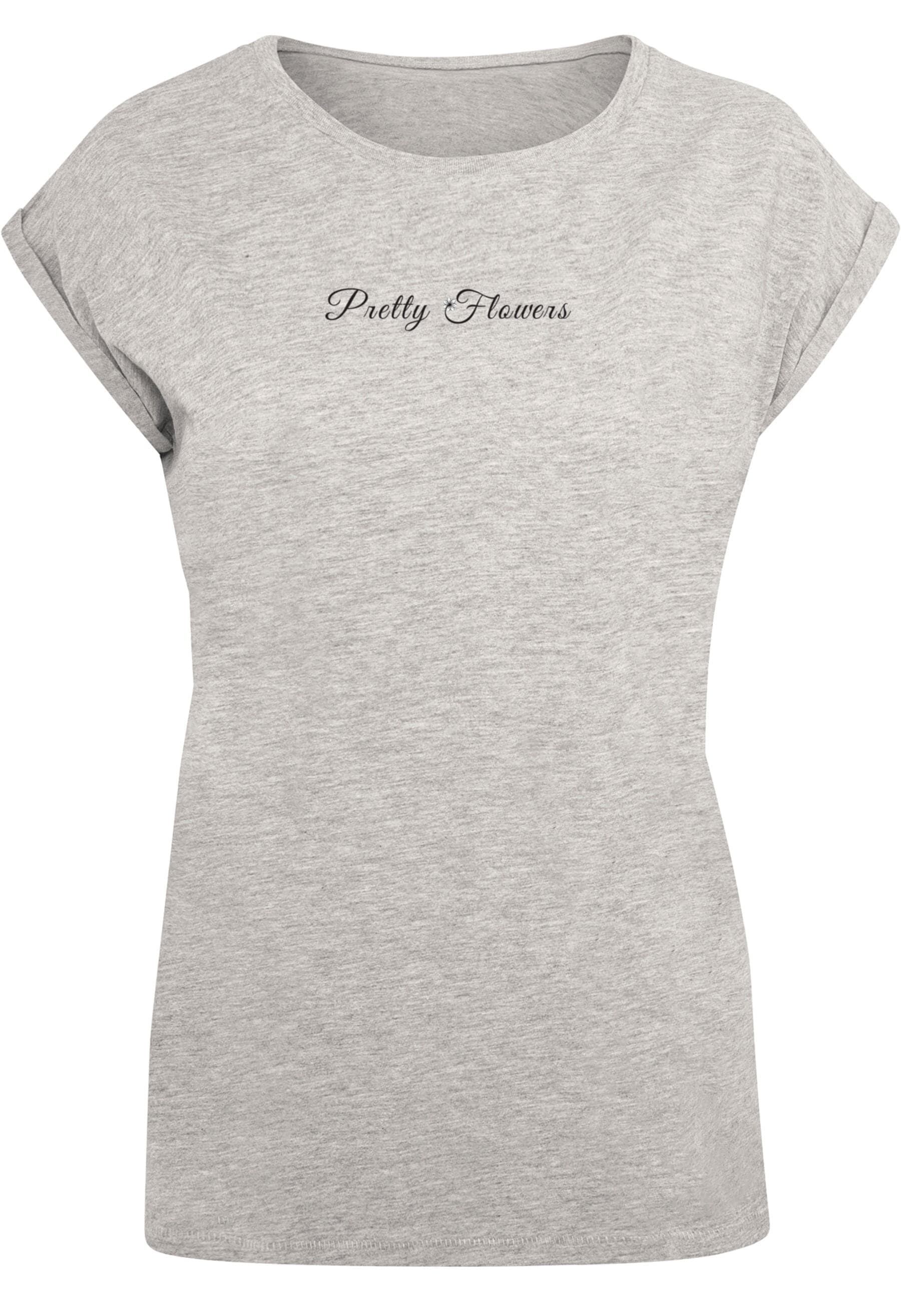 Merchcode T-Shirt "Merchcode Damen Ladies Pretty Flowers - Extended Shoulde günstig online kaufen