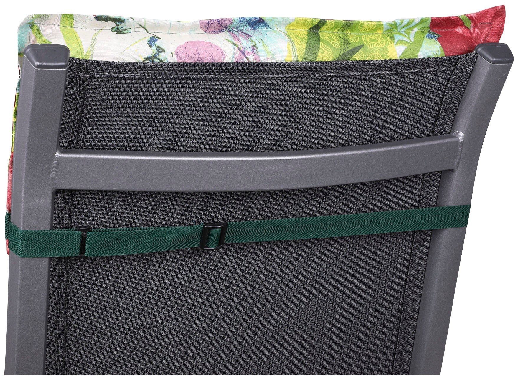 GO-DE Chair Cushion Green/Rose 100x50x7cm 2
