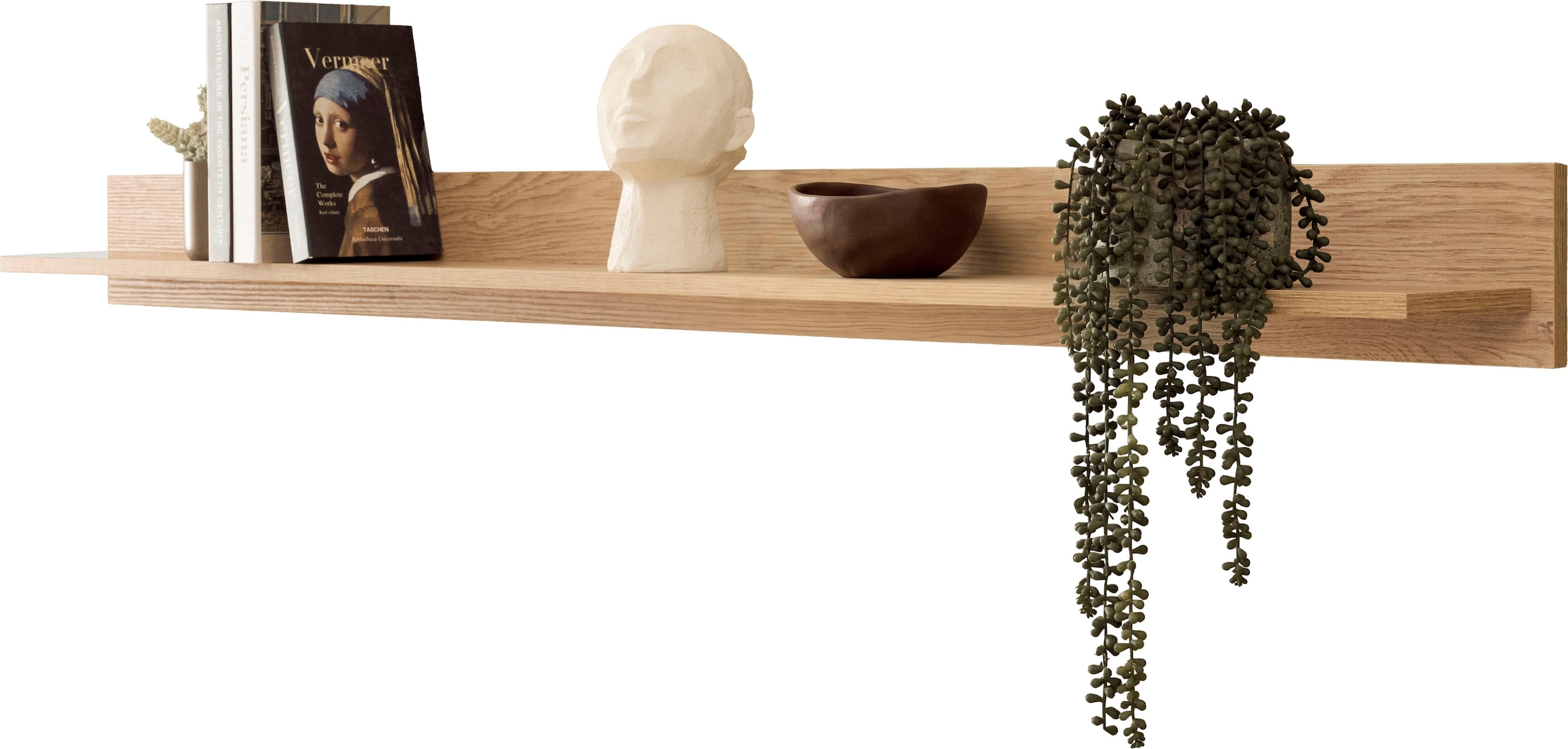 Home affaire Wandboard »Fredericia, modernes Wandregal, Wandhalter mit Ablagefläche« vielseitig einsetzbares Hängeregal, Eiche Cremona Toro, 195 cm breit