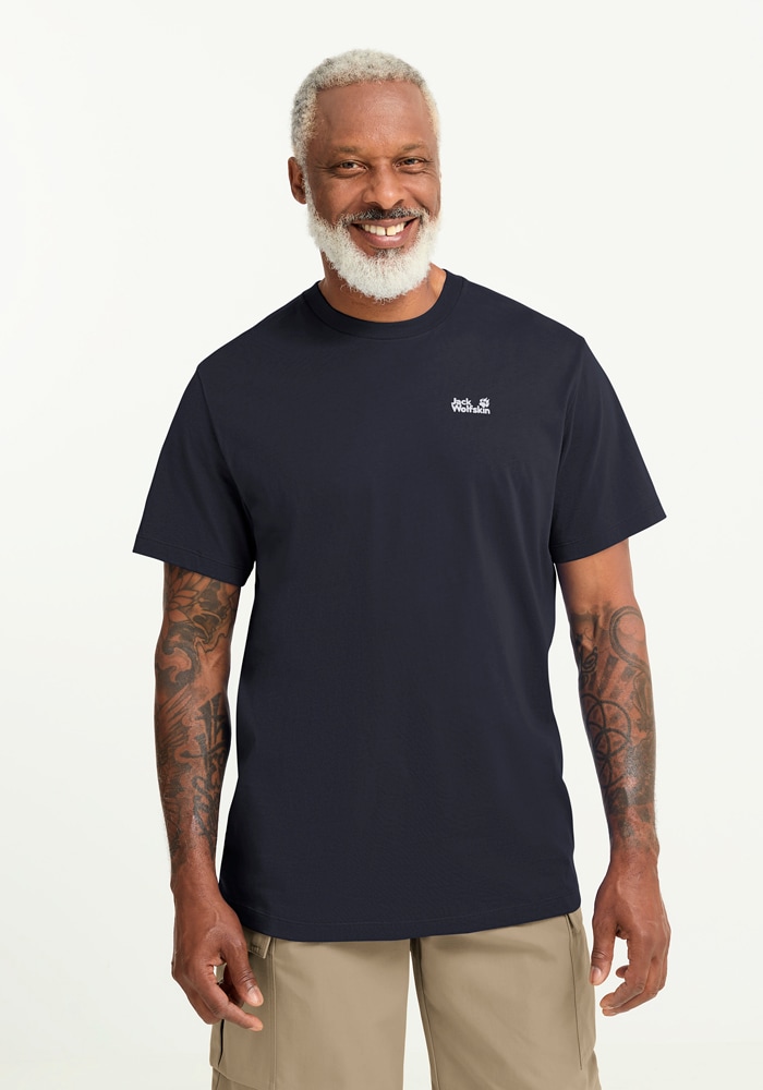 Jack Wolfskin T-Shirt "ESSENTIAL T M" T-Shirt aus Bio-Baumwolle, atmungsaktiv, weiches Single Jersey