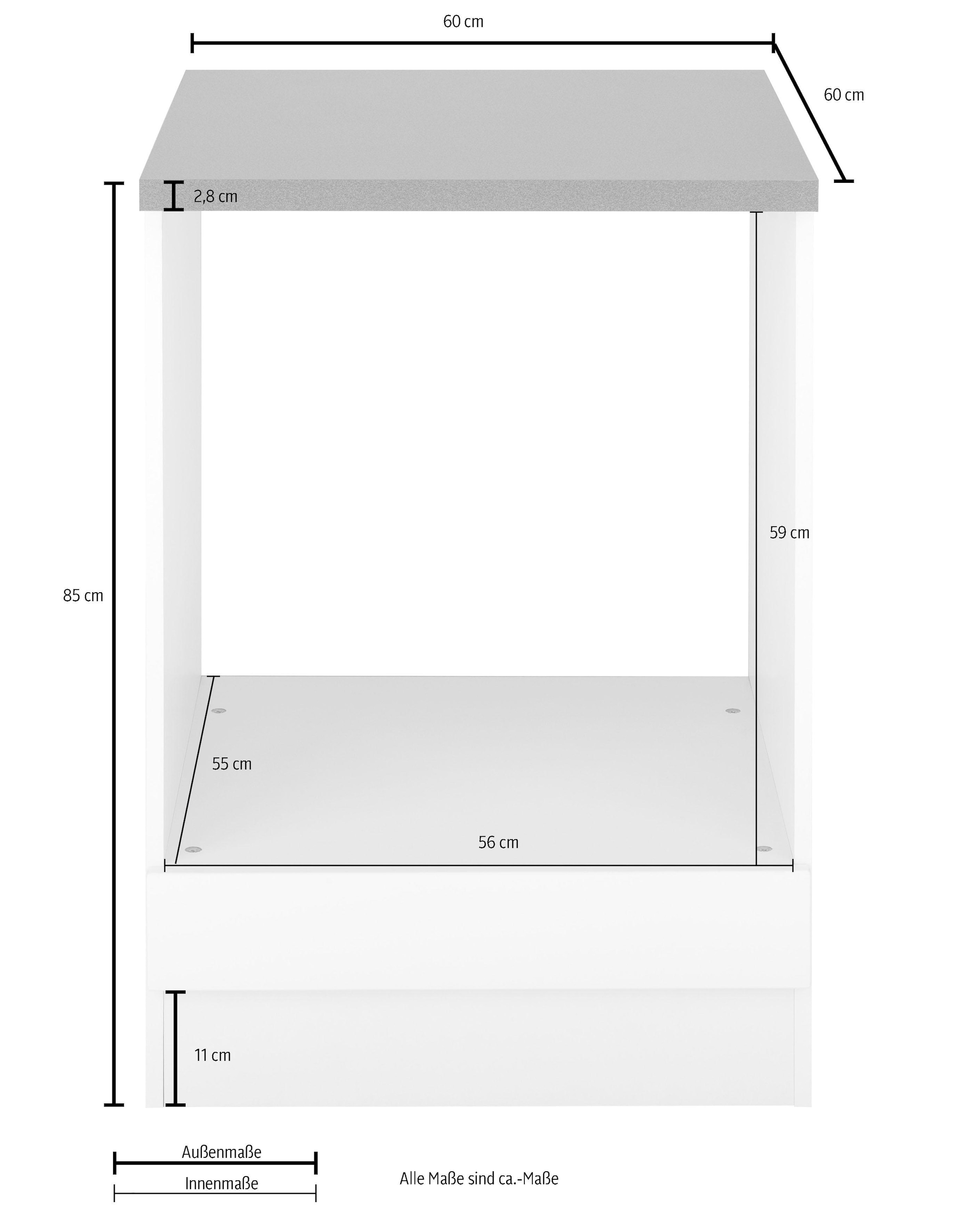 HELD MÖBEL Herdumbauschrank »Tulsa«, 60 cm kaufen BAUR für breit, | Einbau-Herdset