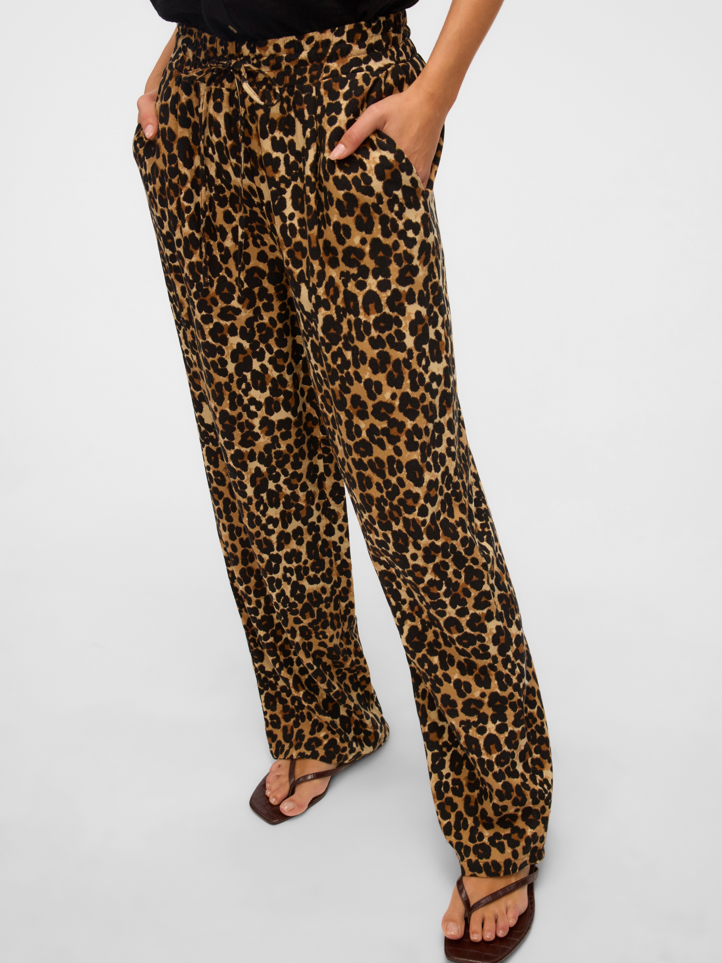 Vero Moda Schlupfhose "VMJESMILO WIDE PANTS GA NOOS", mit Leinen günstig online kaufen