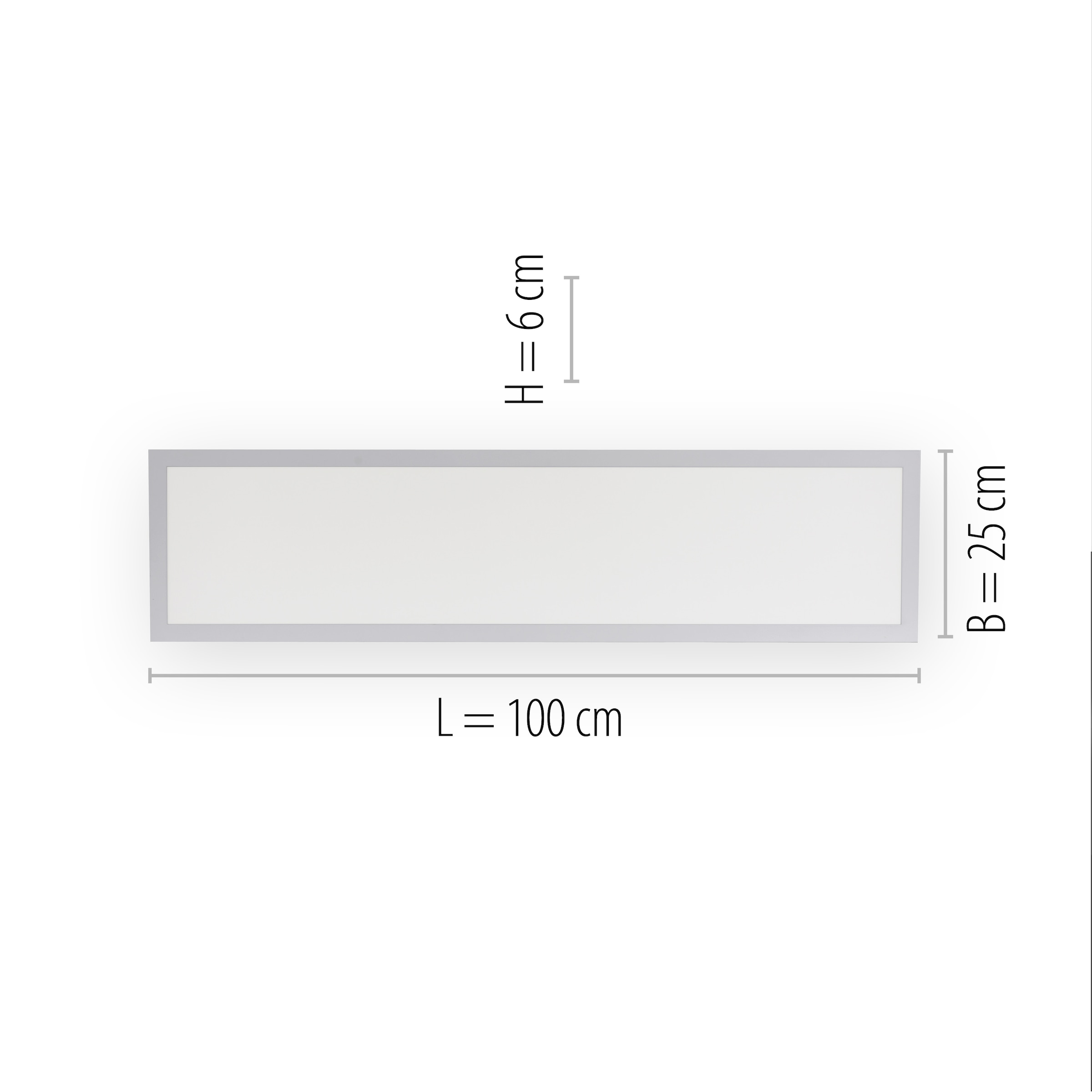 JUST LIGHT LED Deckenleuchte »FLAT«, 2 flammig, Leuchtmittel LED-Board-LED-Board | LED fest integriert, Serienschalter