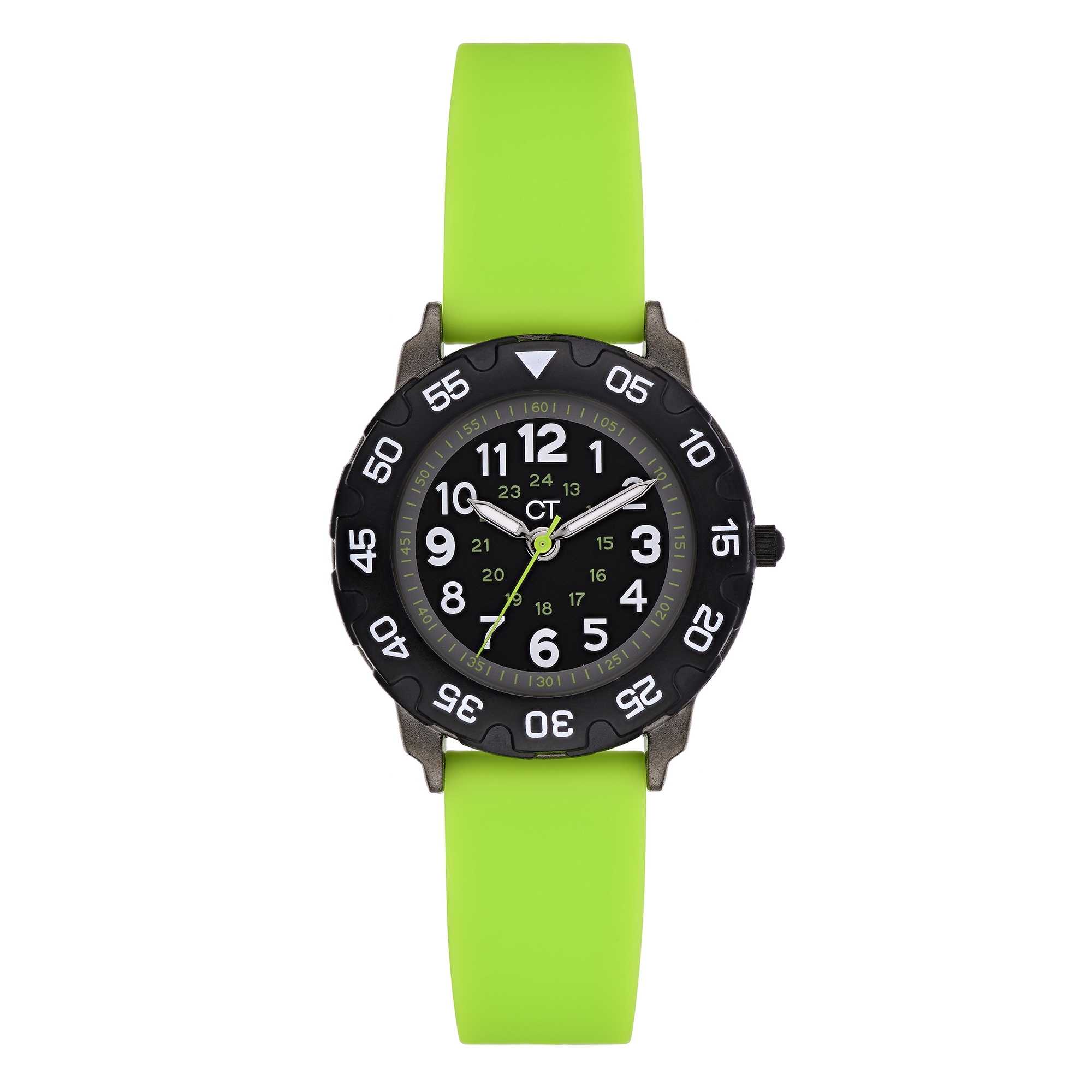 COOL TIME Jungen Quarzuhrgrün, Armbanduhren, Armbanduhr, Silikonarmband, Kinderuhr, Junge, analog