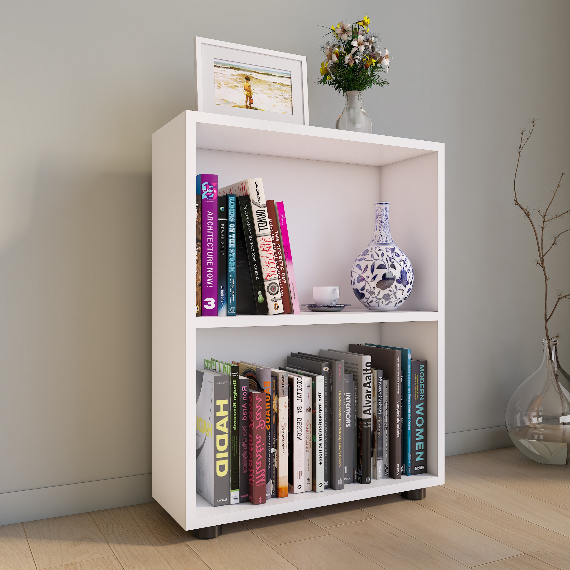 VCM Bücherregal »Holz Büro Regal Bücher Ordner Aktenregal Bulas 2f«