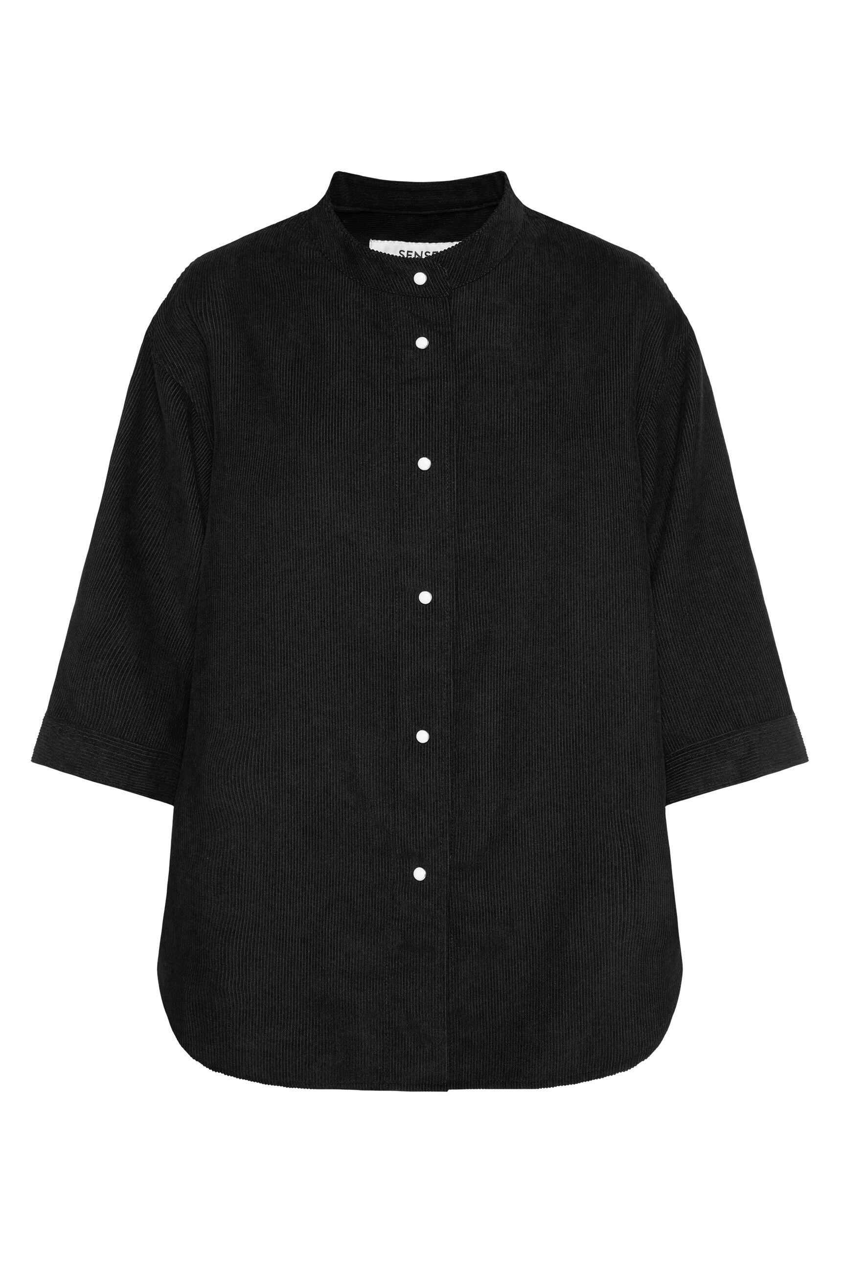 SENSES.THE LABEL Kurzarmbluse aus Feincord