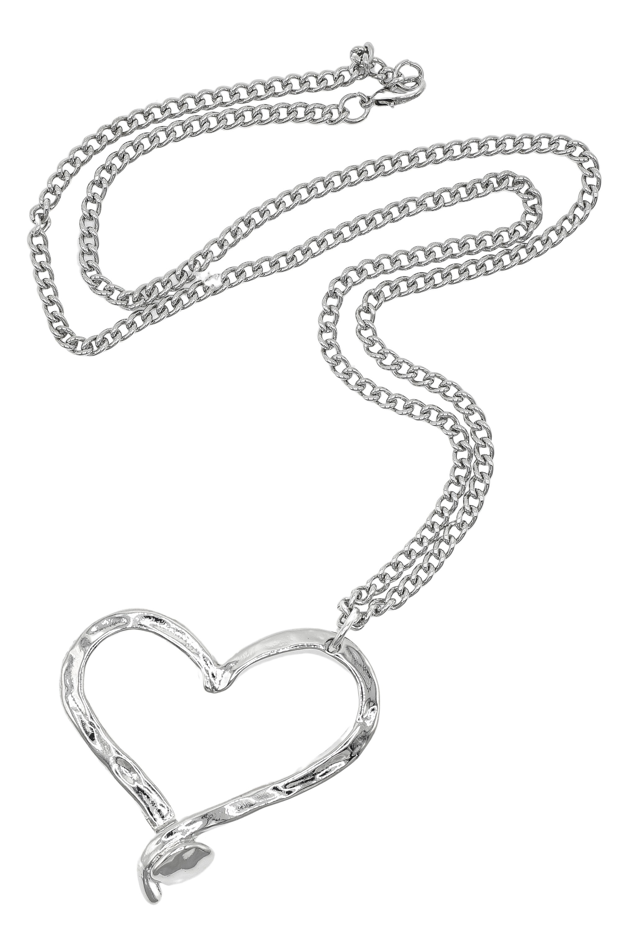 COLLEZIONE ALESSANDRO Lange Kette »Herz«, mit XL Herz Anhänger