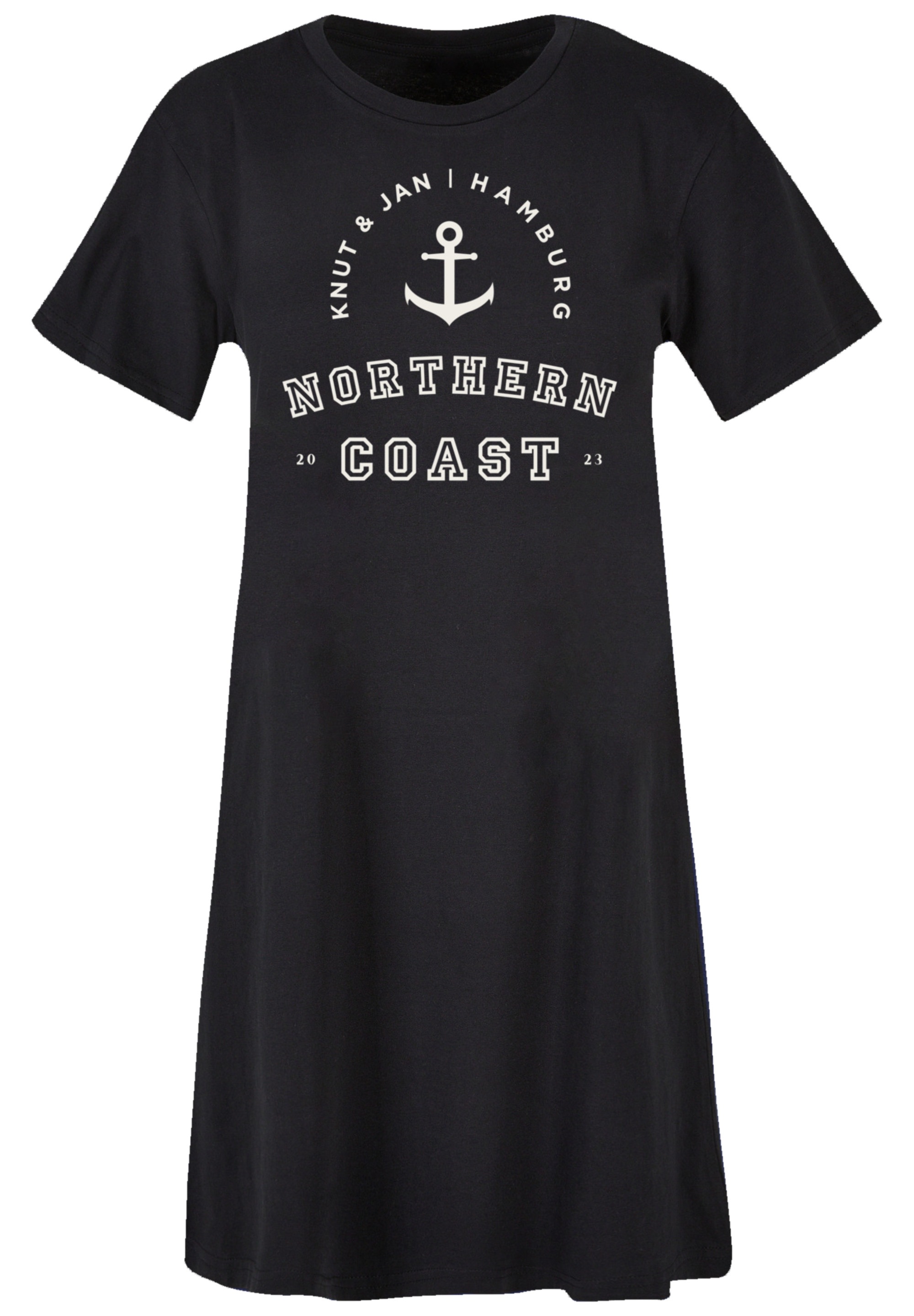 F4NT4STIC Shirtkleid »Northern Coast Nordsee Knut & Jan Hamburg«, Print