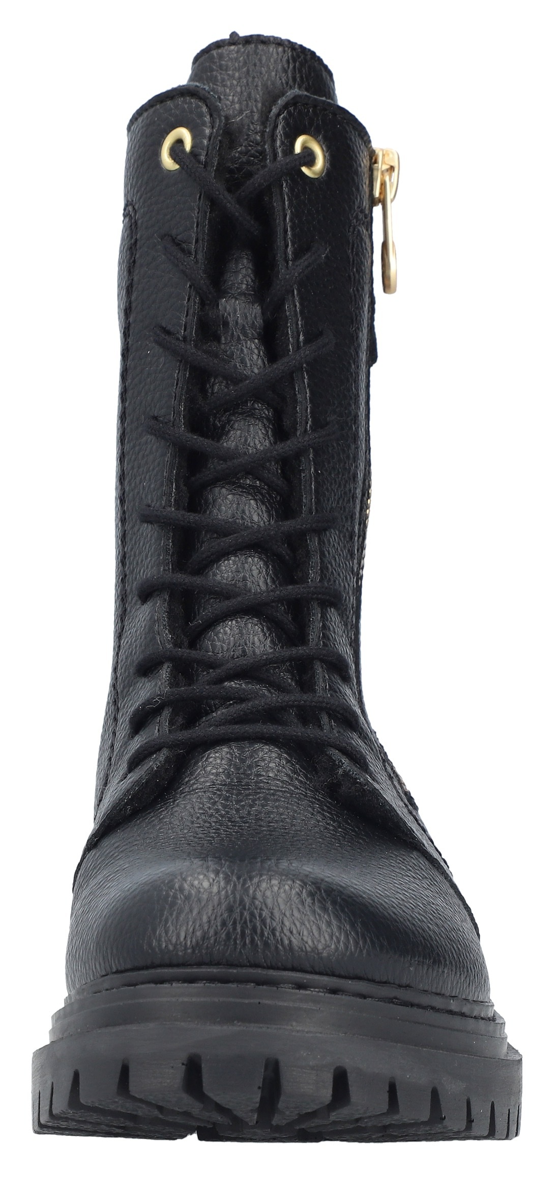Rieker Winterstiefelette, Schnürboots, Schnürstiefelette, Blockabsatz, mit markanter Profilsohle