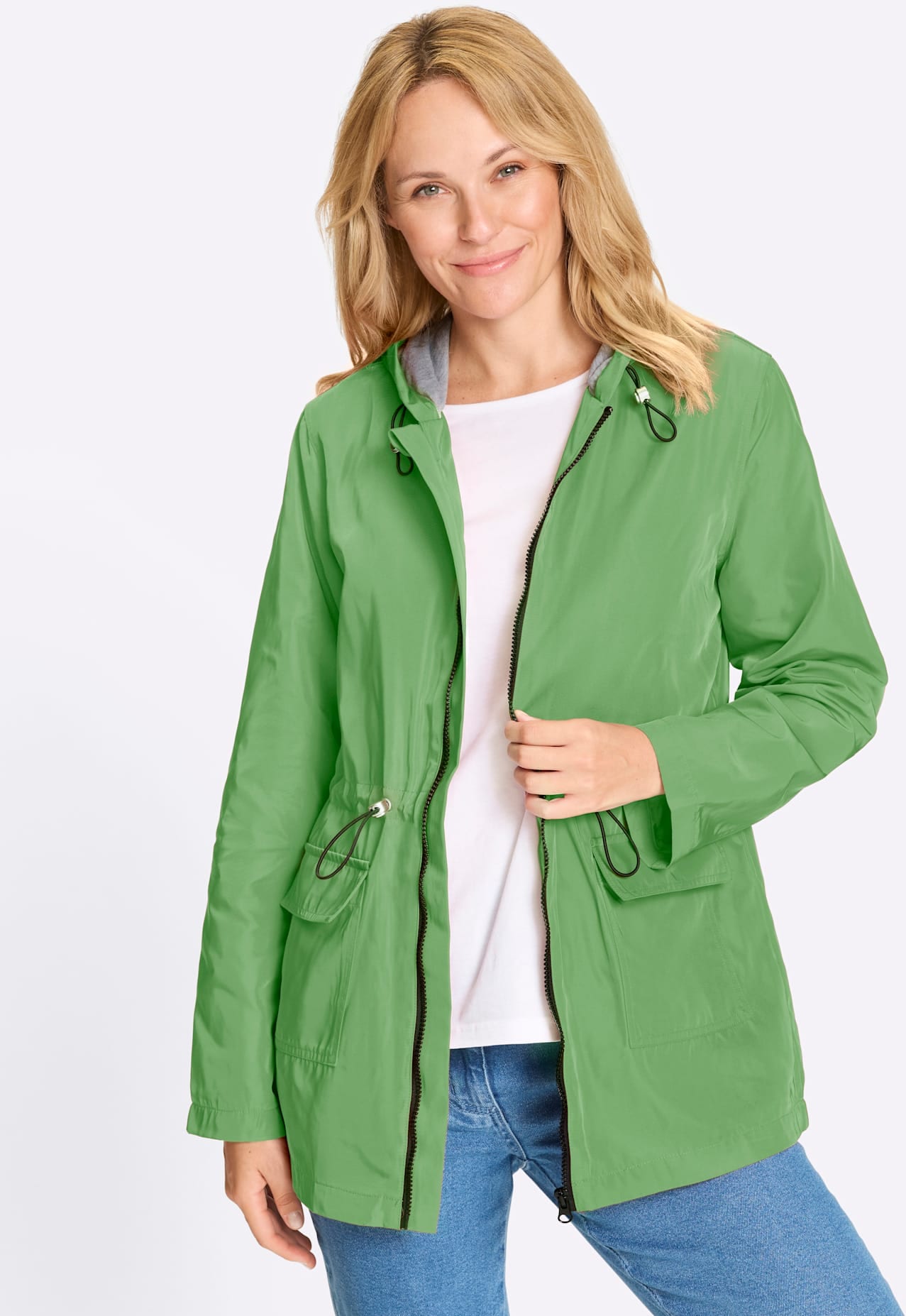 Classic Basics Langjacke mit Kapuze günstig online kaufen