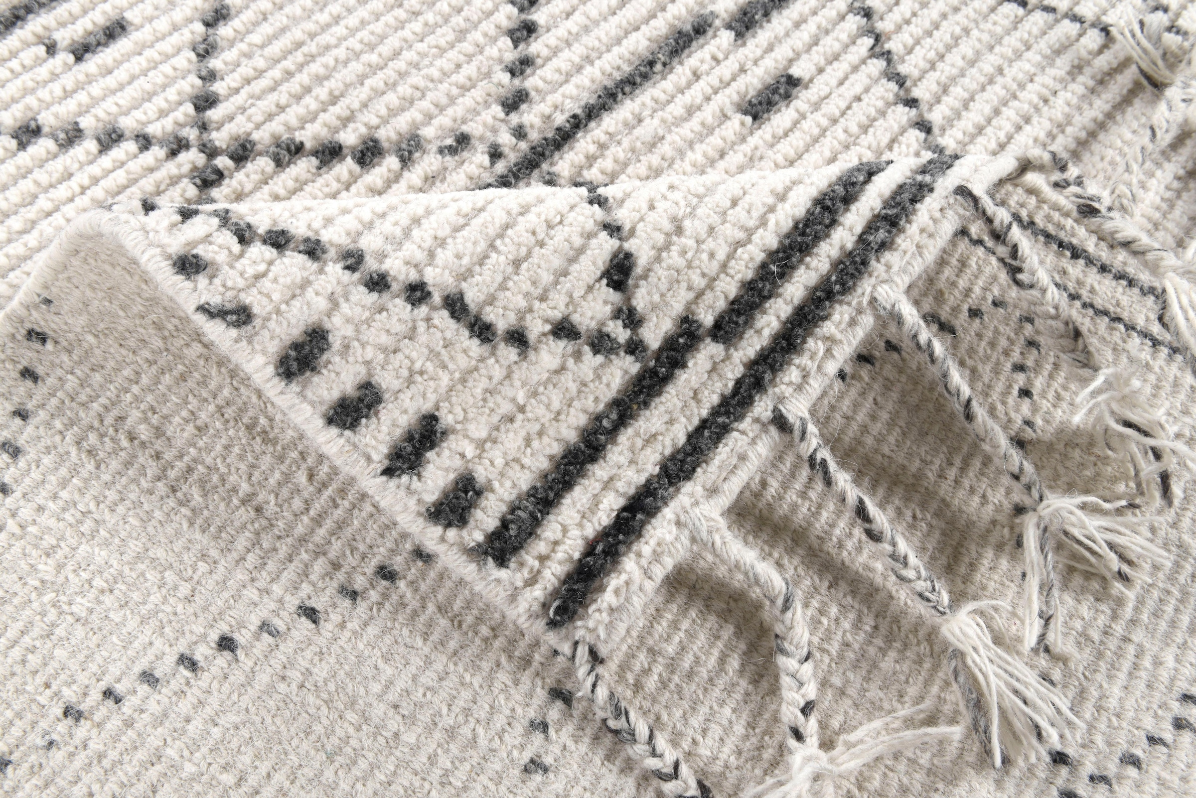 TOM TAILOR HOME Teppich »Nomad«, rechteckig, handgewebt, mit Fransen, Boho-Style