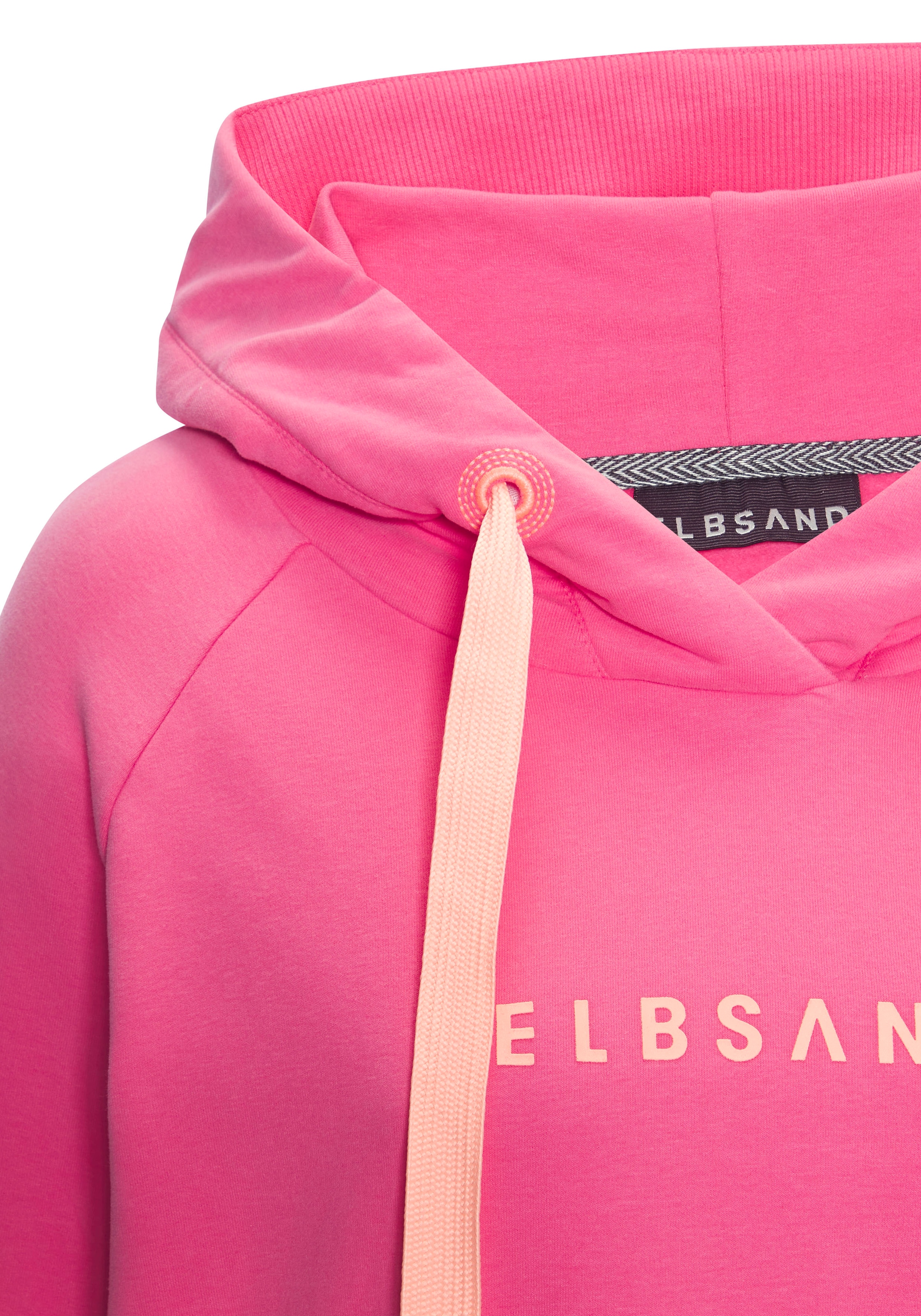 Elbsand Kapuzensweatshirt »Svana«, mit Logoprint, bequemer Hoodie, seitliche Schlitze