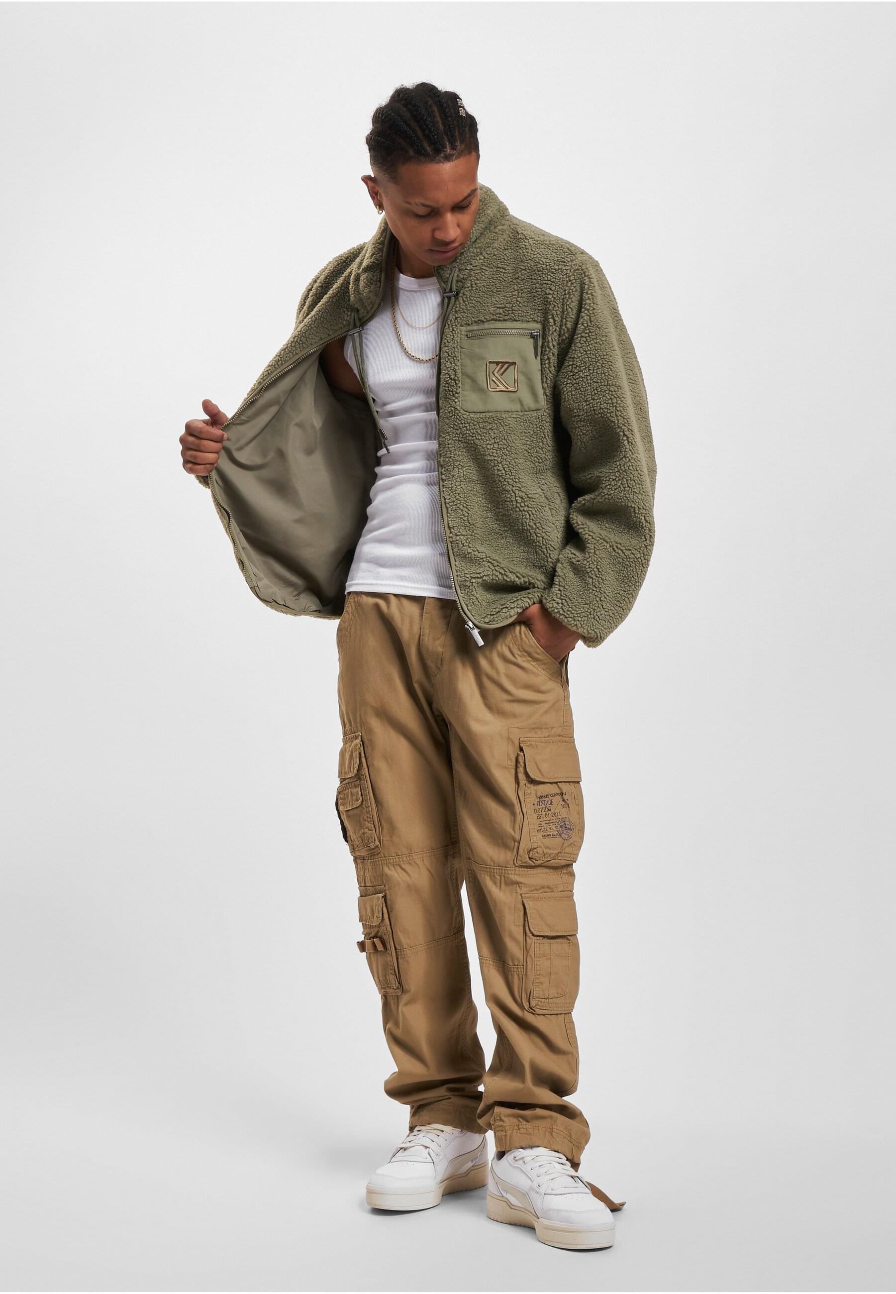 Karl Kani Winterjacke »Karl Kani Herren KM234-007-2 KK OG Teddy Trackjacket«, (1 St.), ohne Kapuze