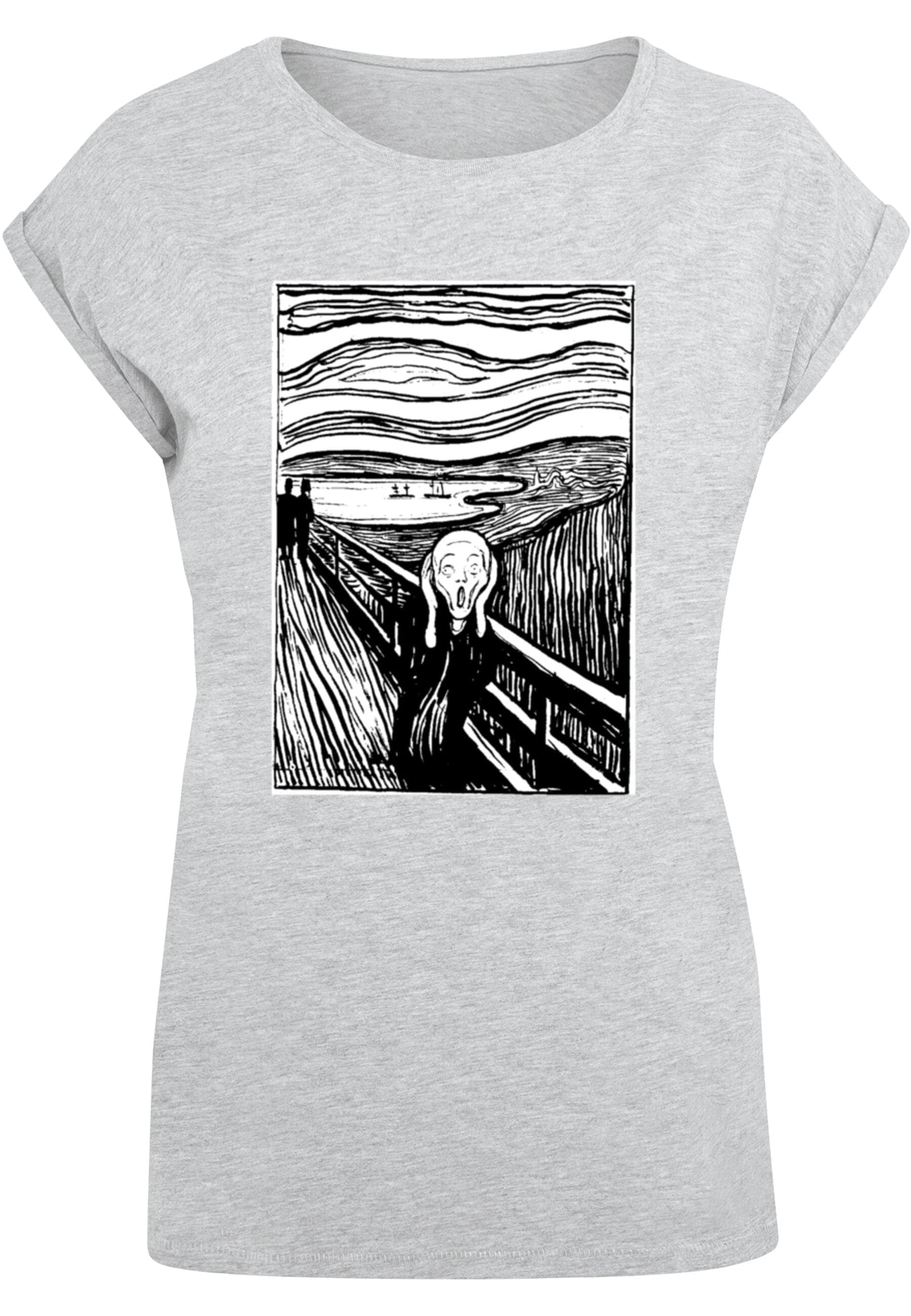 Merchcode T-Shirt "Merchcode Damen Ladies APOH - Munch Lino T-Shirt", (1 tl günstig online kaufen