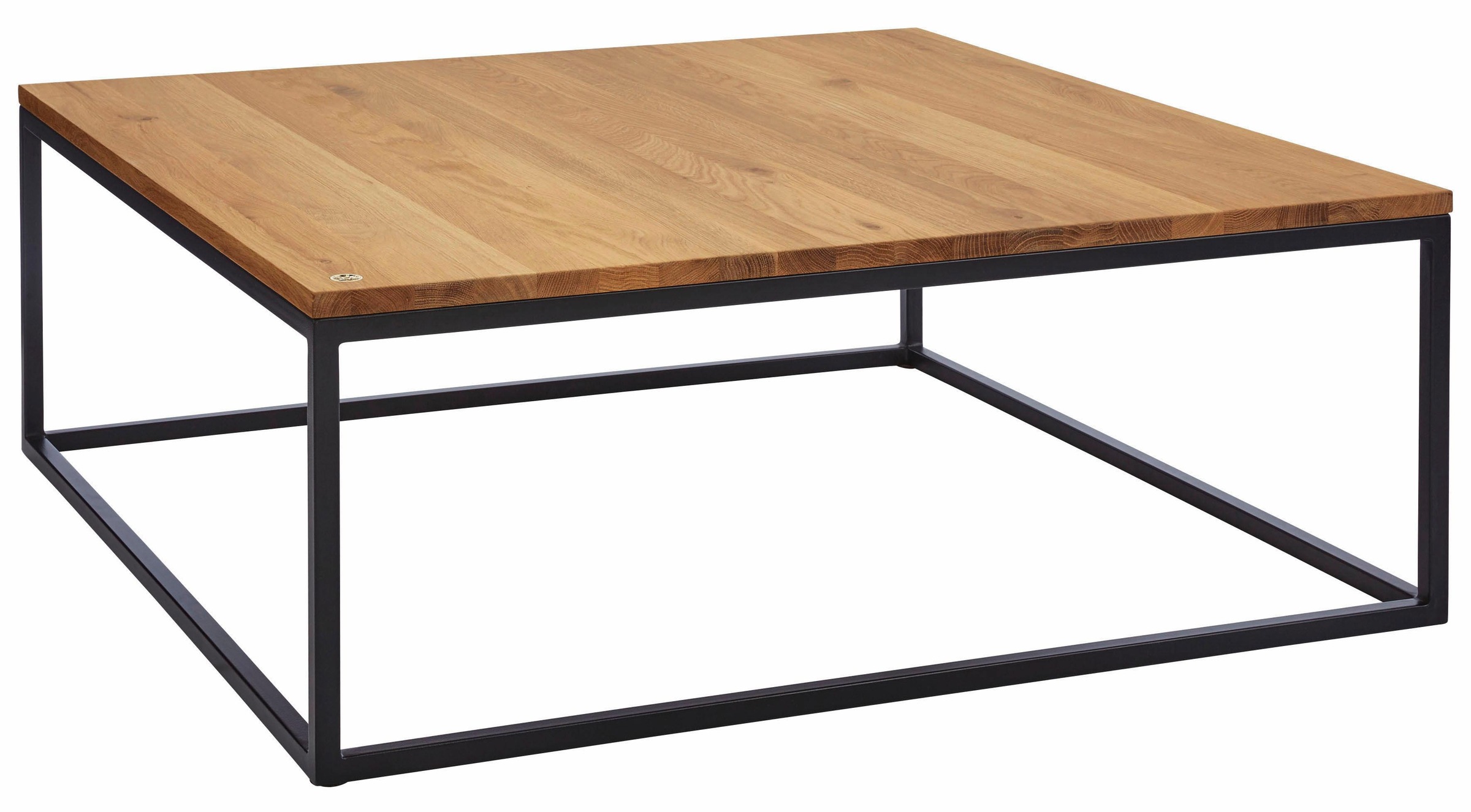 Thumbnail - Home affaire Couchtisch "Voorst", aus massiver Eiche und Metallgestell