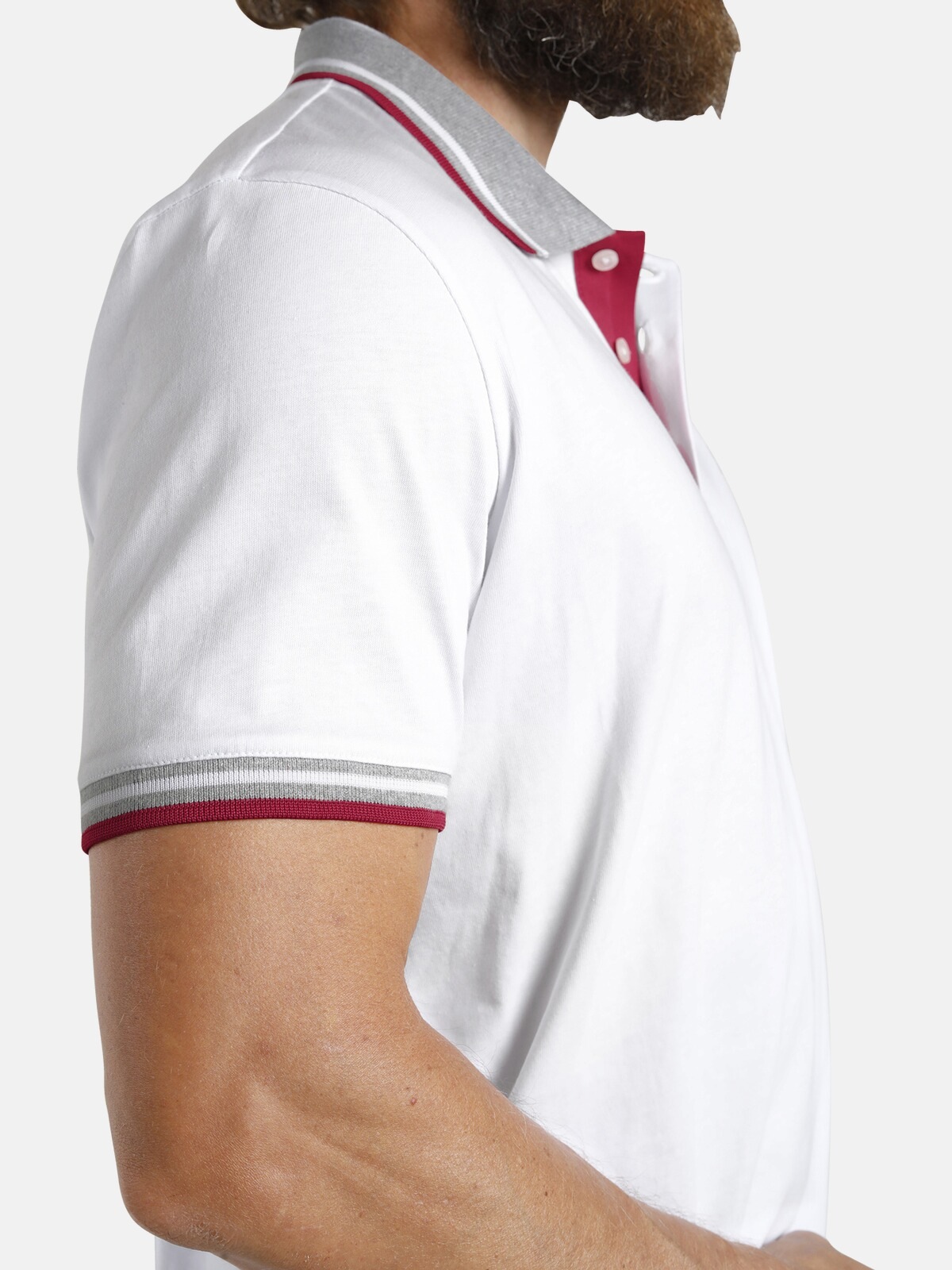 Jan Vanderstorm Poloshirt »Doppelpack Poloshirt JOHAN«, (2 tlg.), in zwei Designs (2er-Pack)
