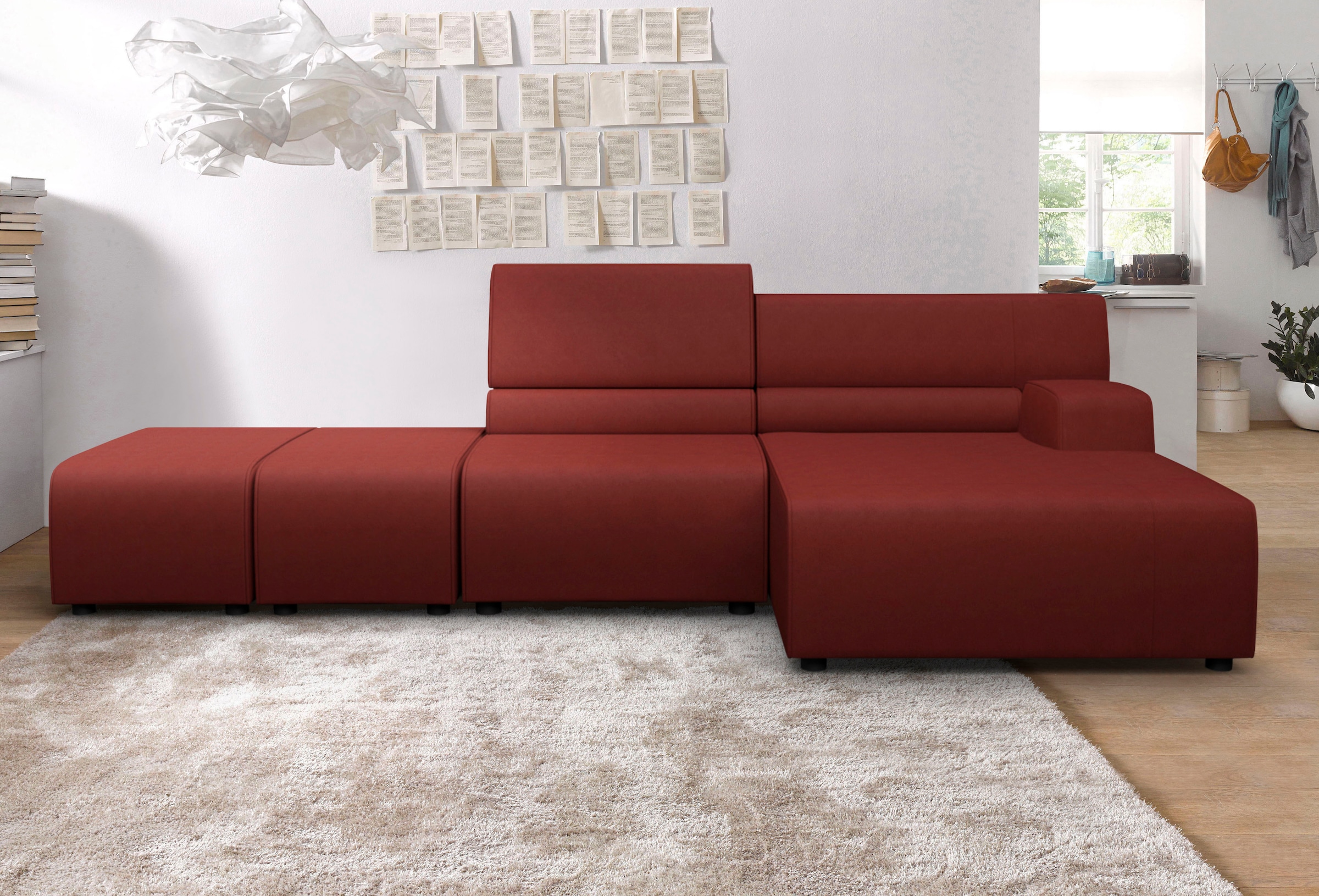 Egoitaliano Ecksofa "Babouche, Designsofa mit außergewöhnlichem Sitzkomfort zum Wohlfühlen"