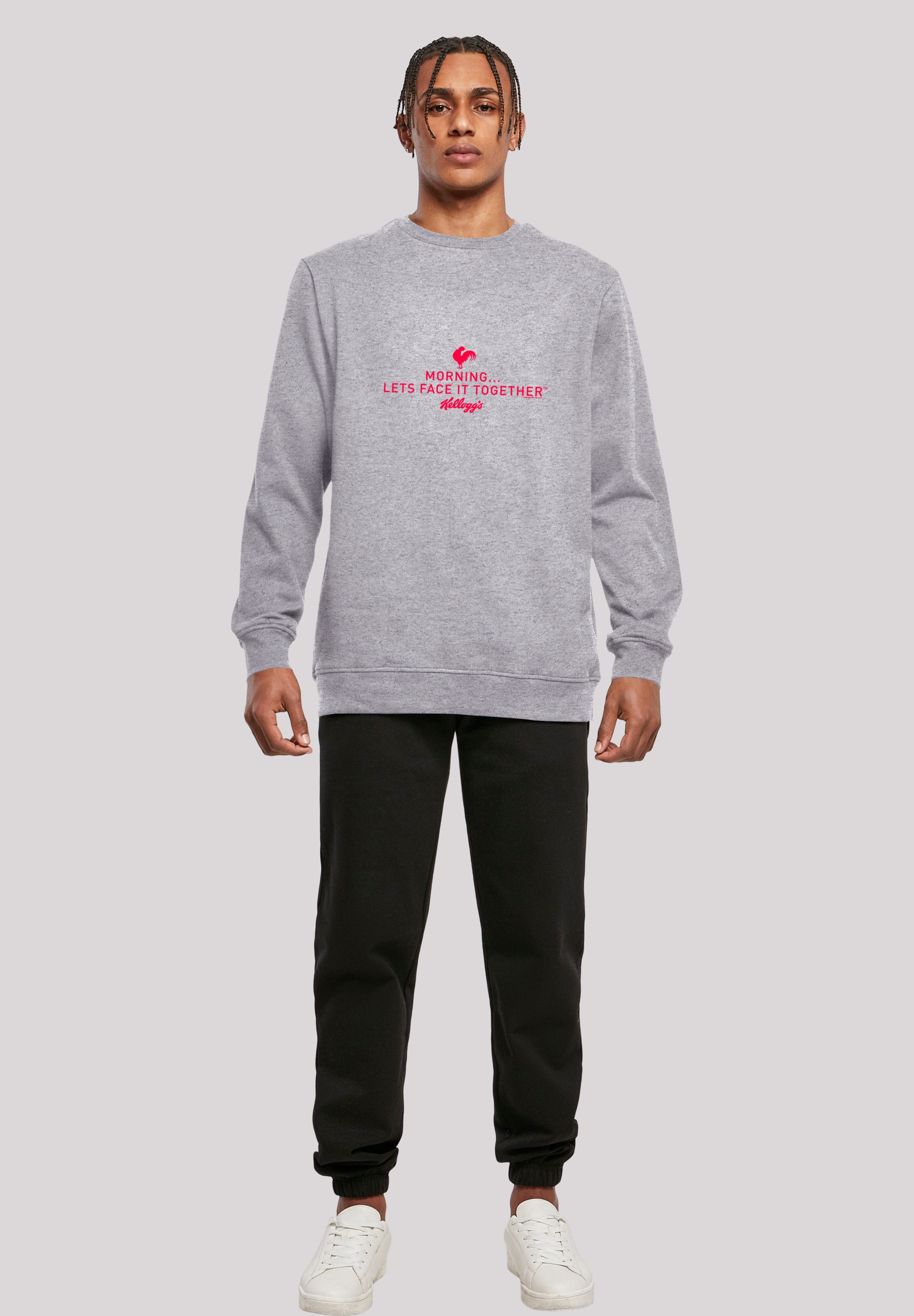 F4NT4STIC Sweatshirt »Kellogg's Breakfast Cereals Morning Lets Face It«, Premium Qualität
