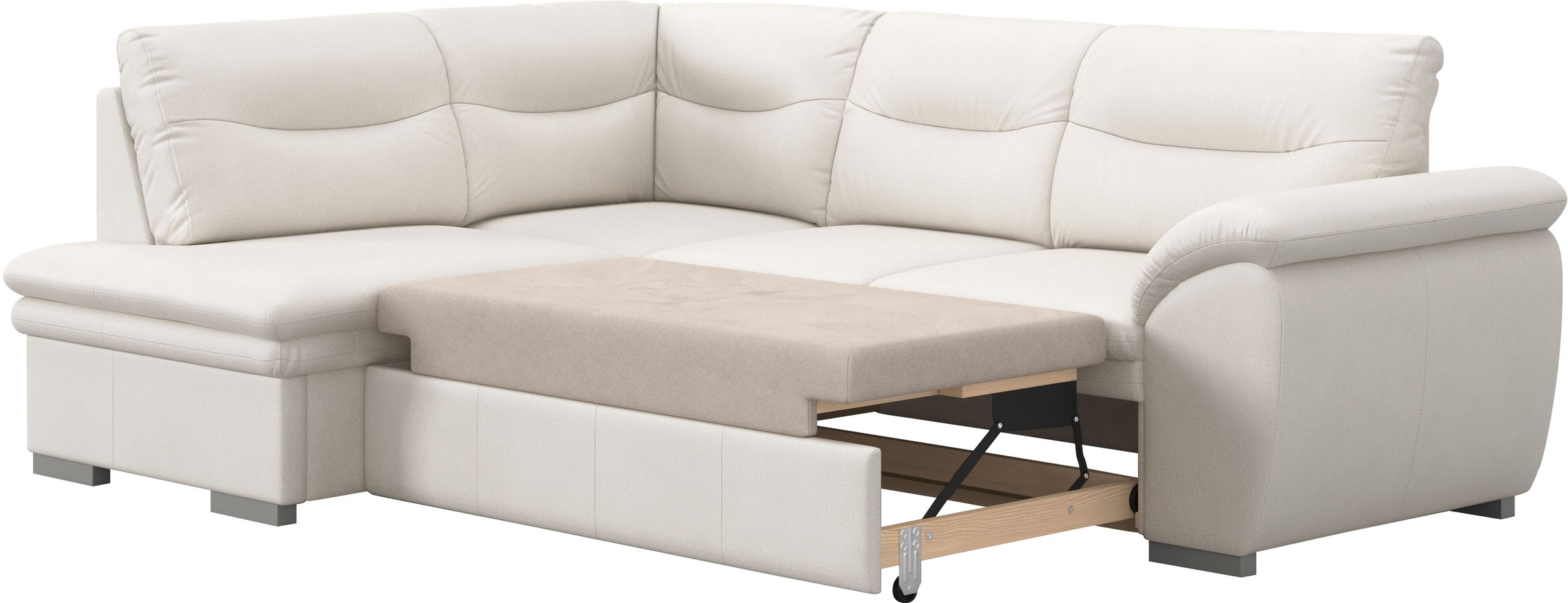 COTTA Ecksofa »Leandra L-Form«, wahlweise mit Bettfunktion & Bettkasten