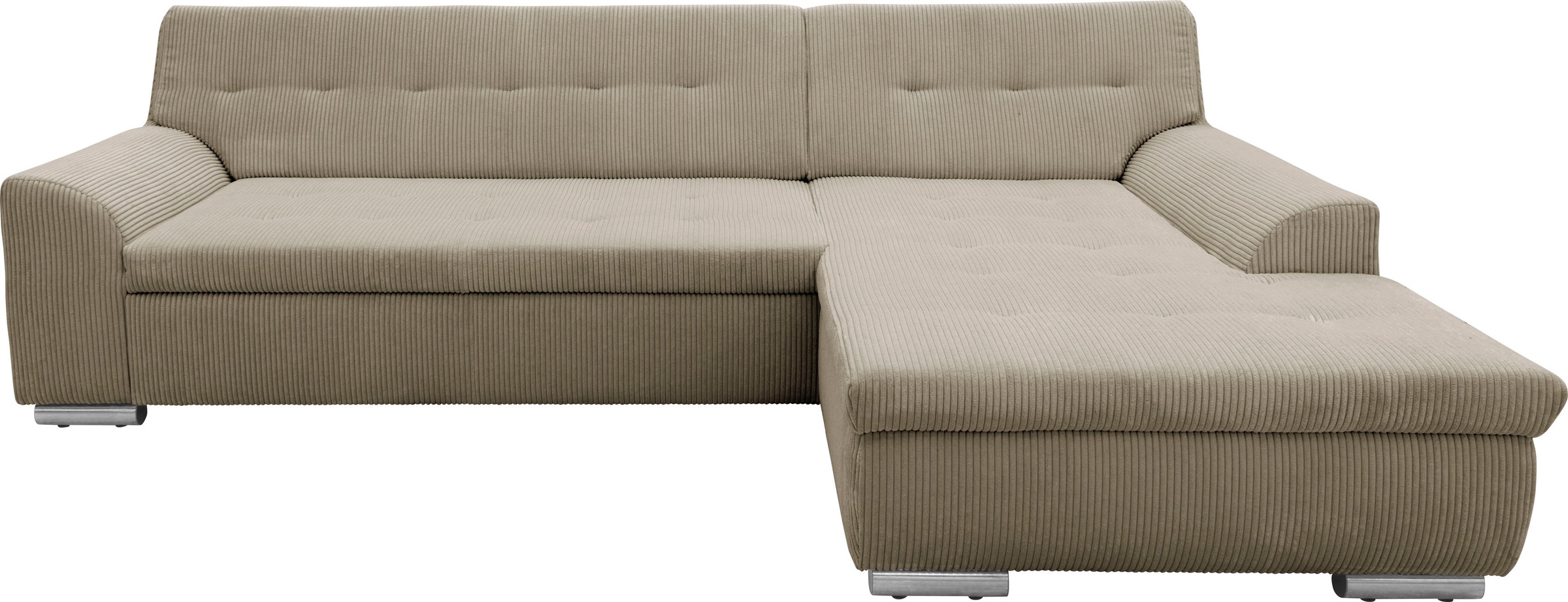 DOMO collection Ecksofa "Treviso viele Bezüge, auch in Cord, L-Form, B/T/H: günstig online kaufen