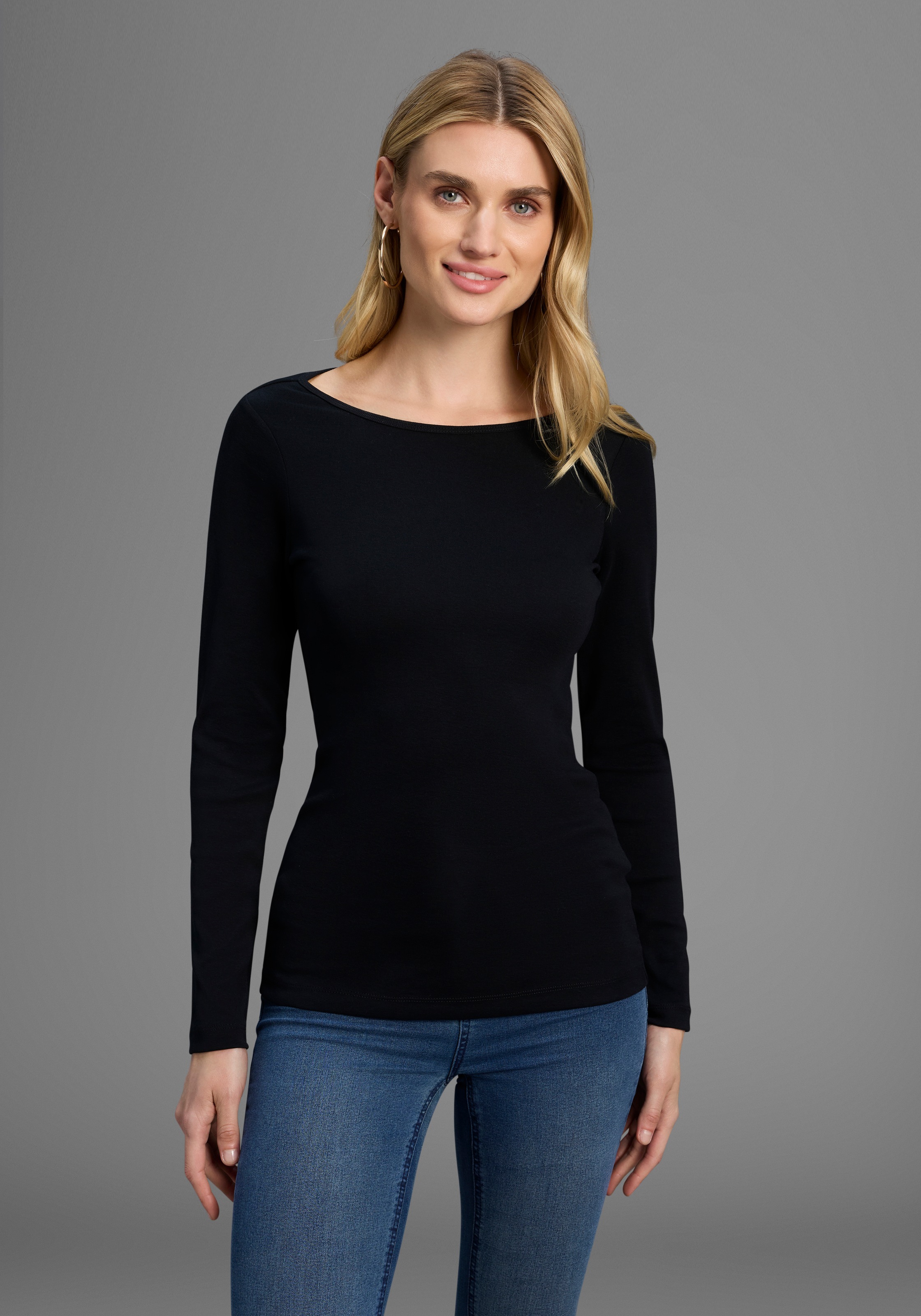 Flashlights Langarmshirt Packung, 2er-Pack, 2 Stk. Langarm, sehr figurbeton günstig online kaufen