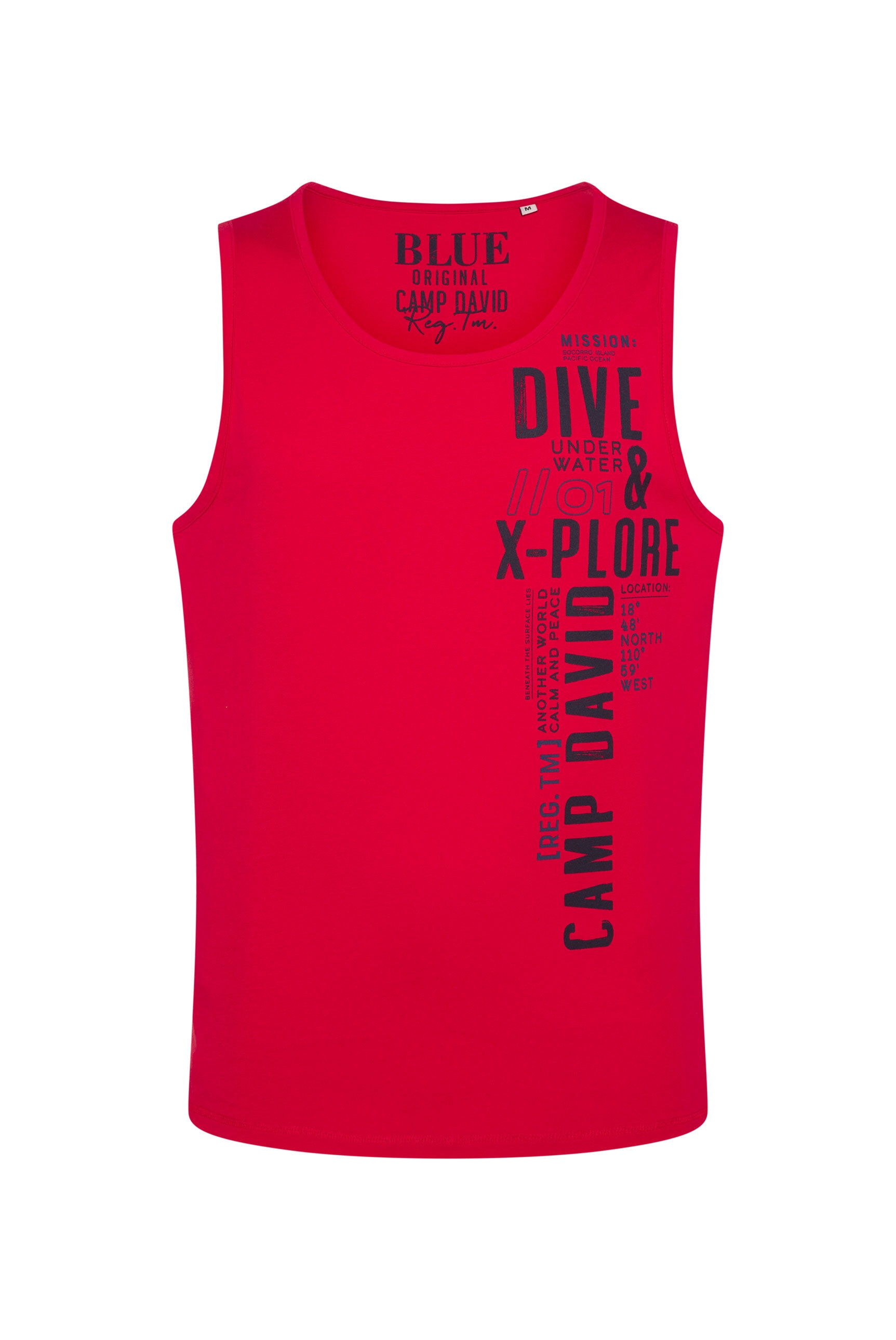 CAMP DAVID Tanktop, aus Baumwolle