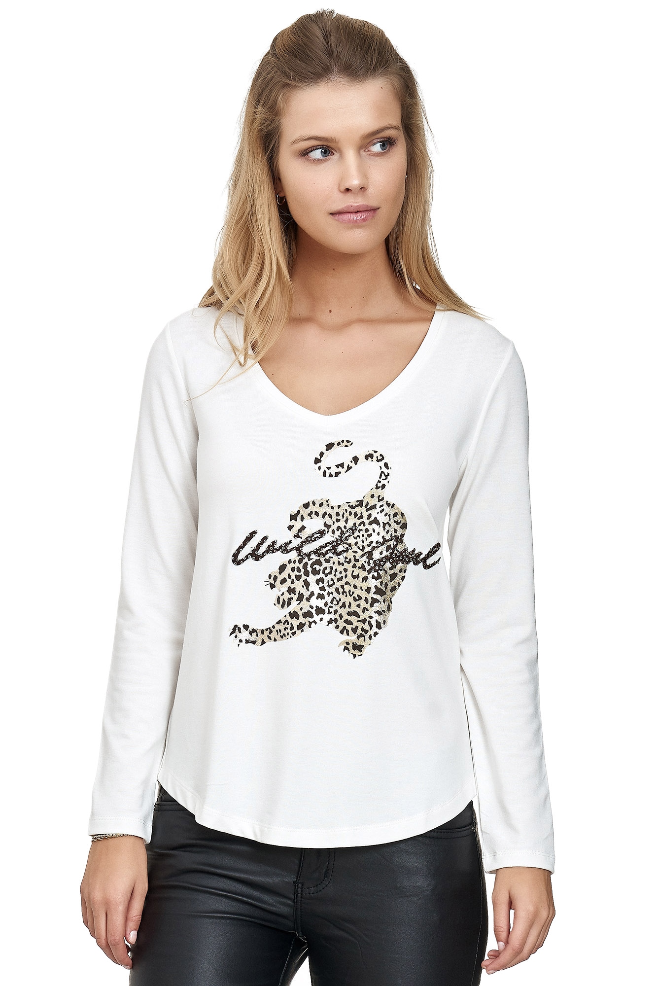 Decay Langarmshirt »mit bestellen BAUR Leomuster Tigermotiv«, | im