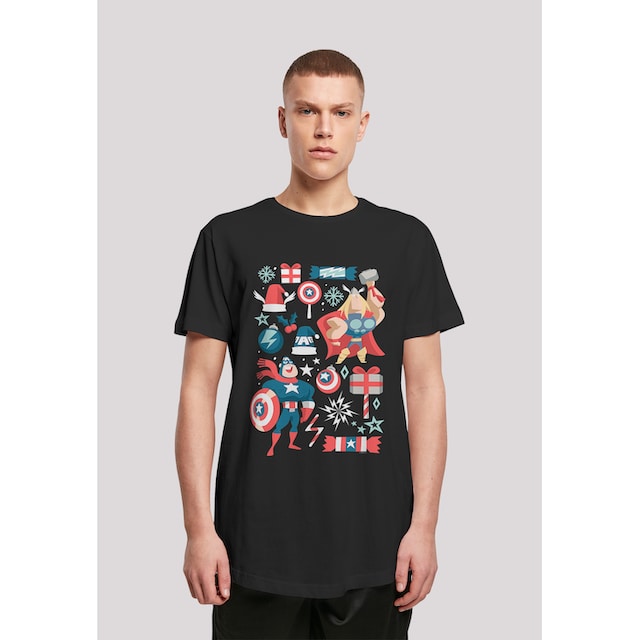 F4NT4STIC T-Shirt »Marvel Thor And Captain America Weihnachten«, Print ▷  bestellen | BAUR